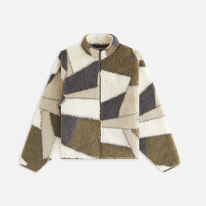 Kith Women Waverly II Patchwork Fleece Jacket - Plaster