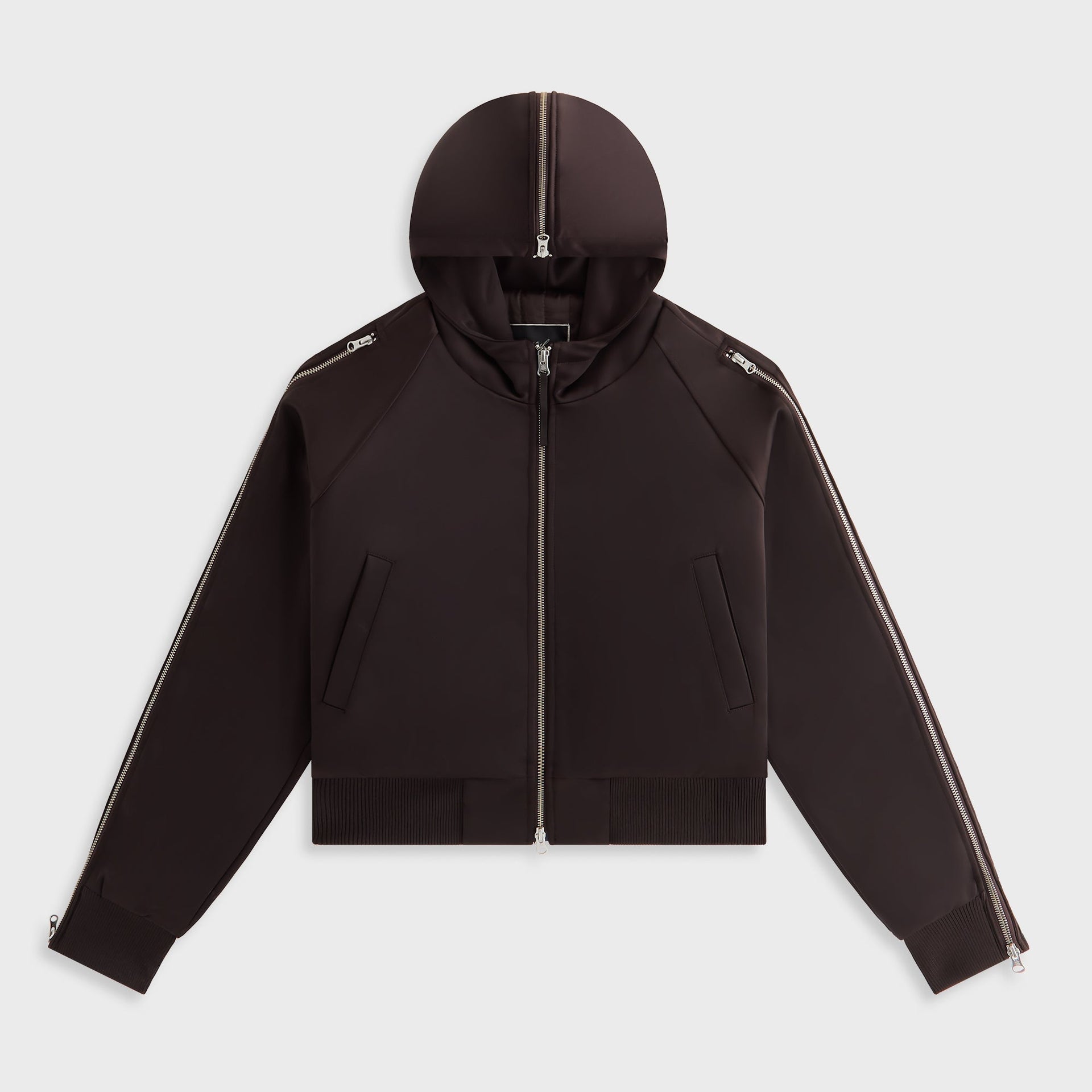 Kith Women Simra Satin Zip Sleeve Bomber - Incognito - PH