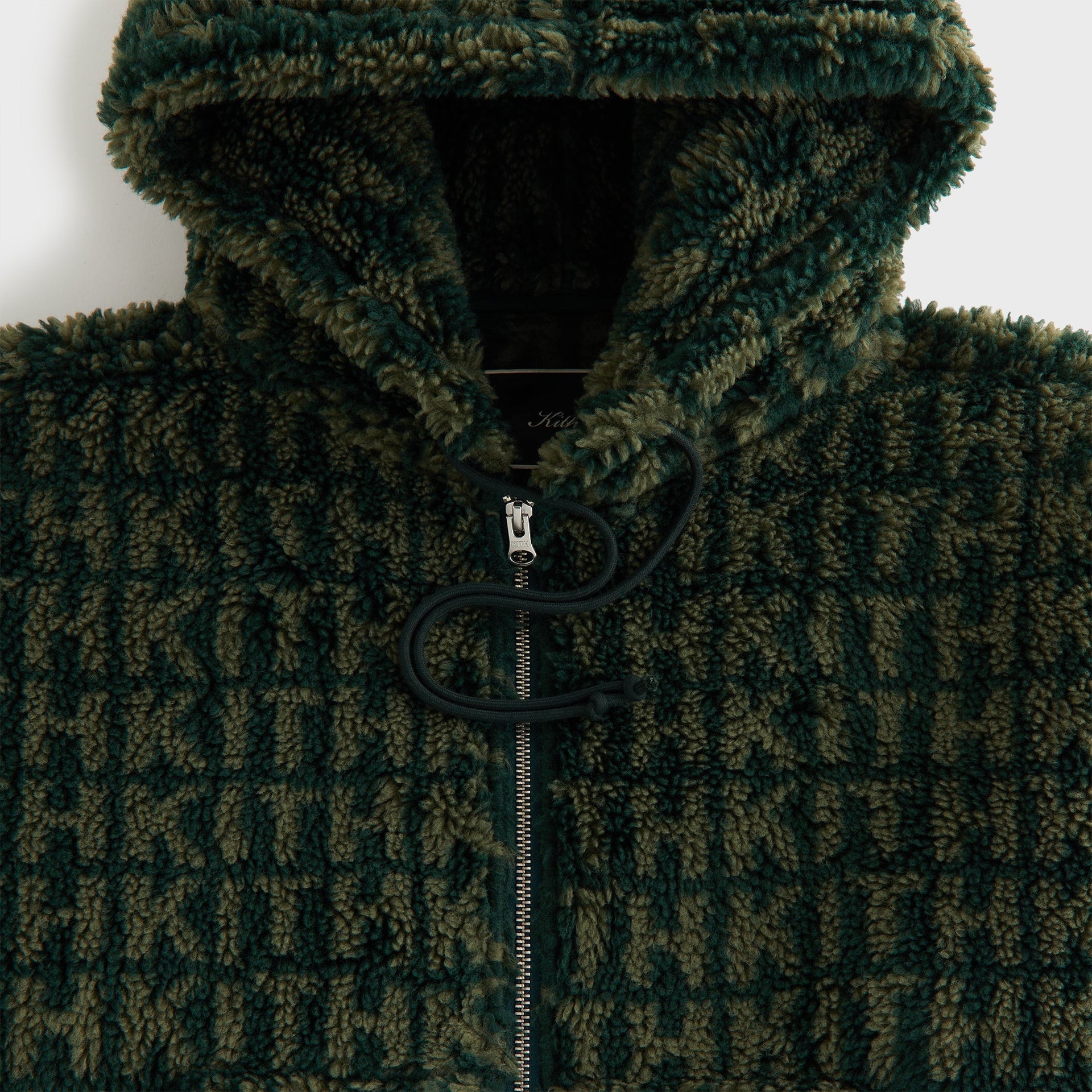 Kith Women Sylas Sherpa Monogram Zip Hoodie - Stadium - PH