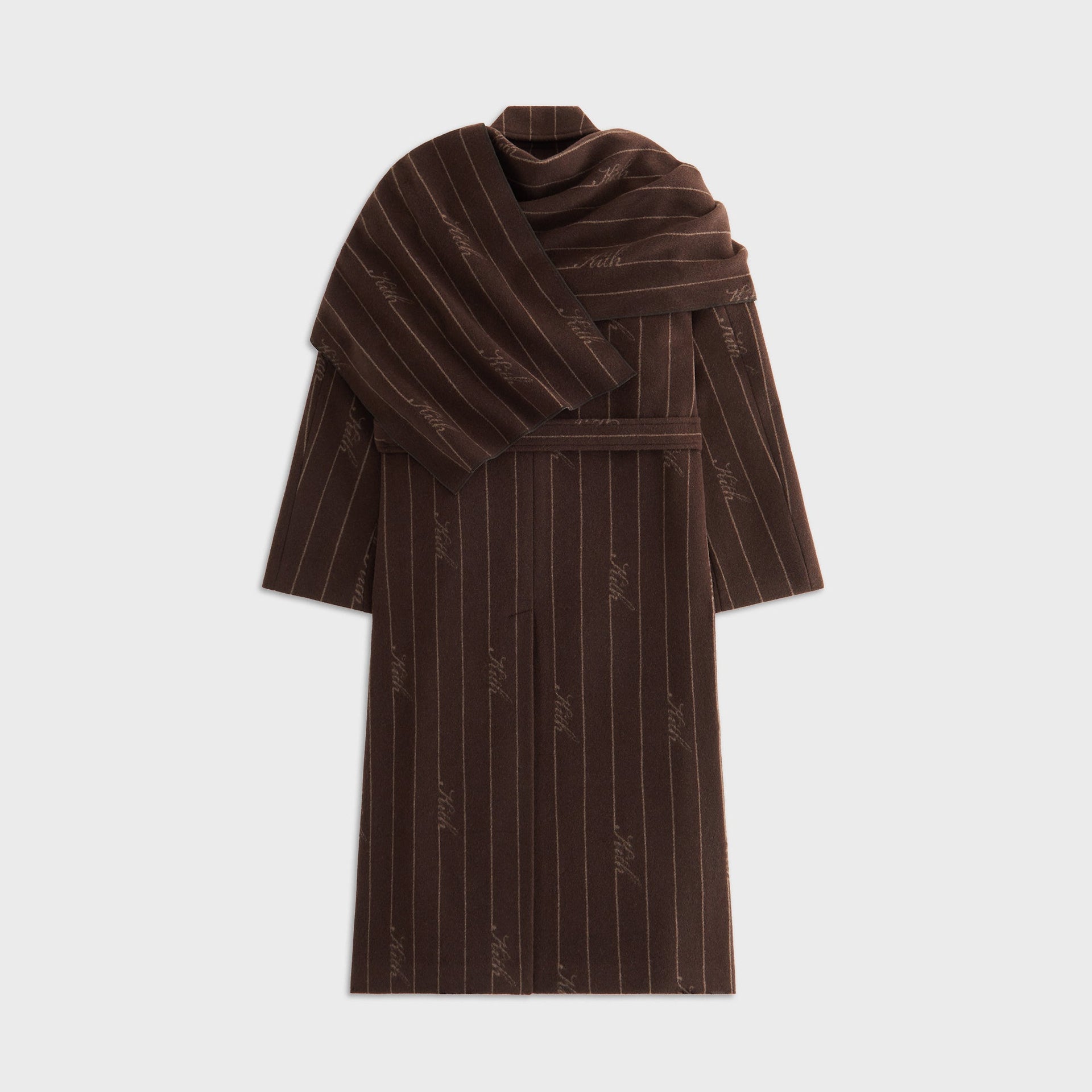 Kith Women Maeva Melton Stripe Scarf Coat - Incognito - PH