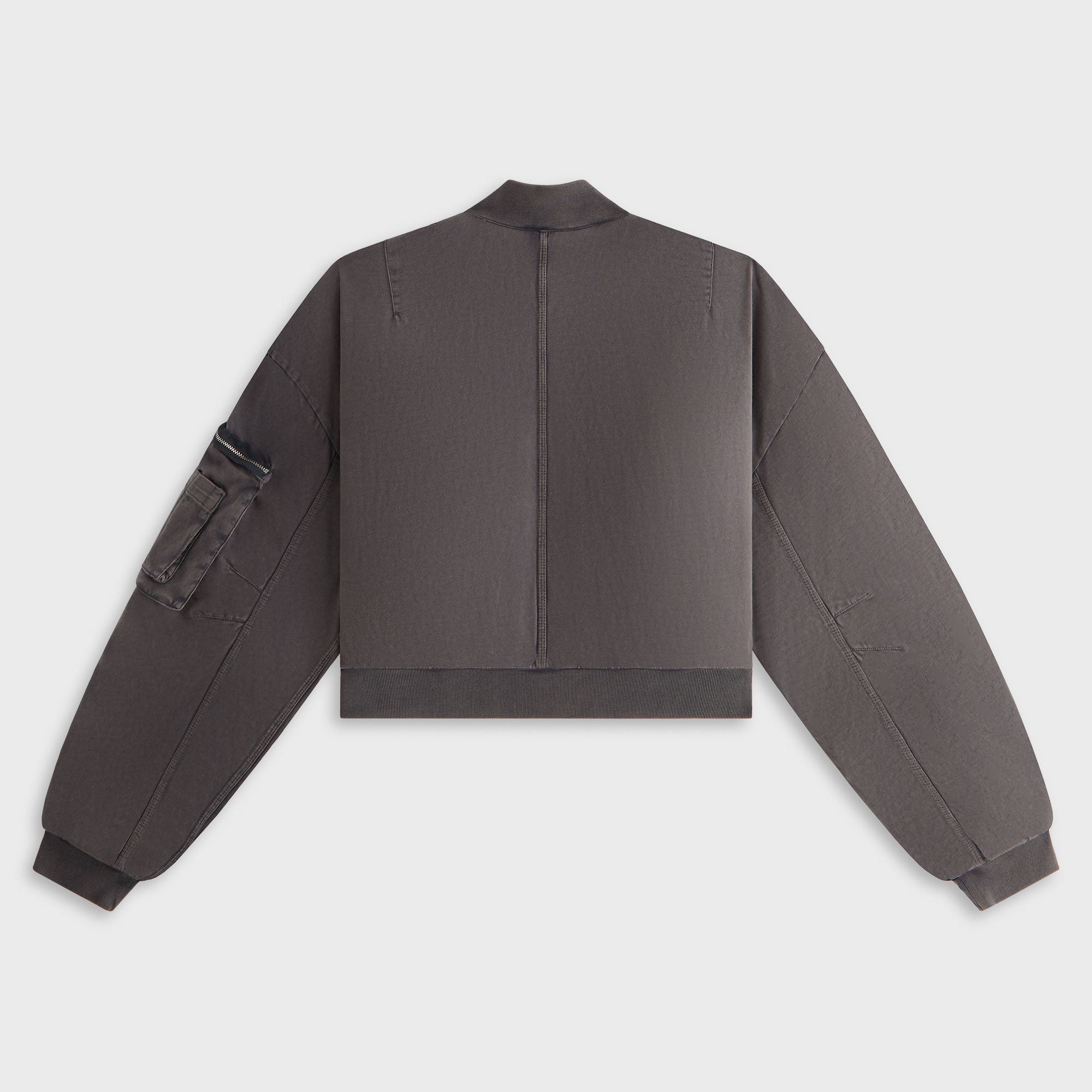 Kith Women Loren Sueded Cropped Bomber Jacket - Void