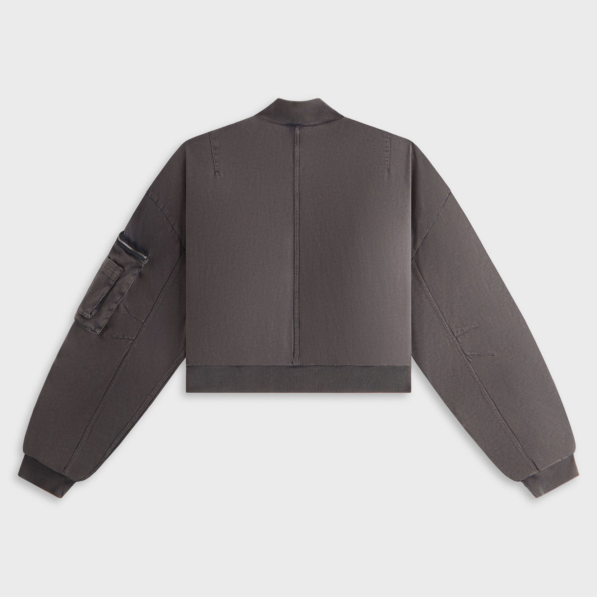 Kith Women Loren Sueded Cropped Bomber Jacket - Void