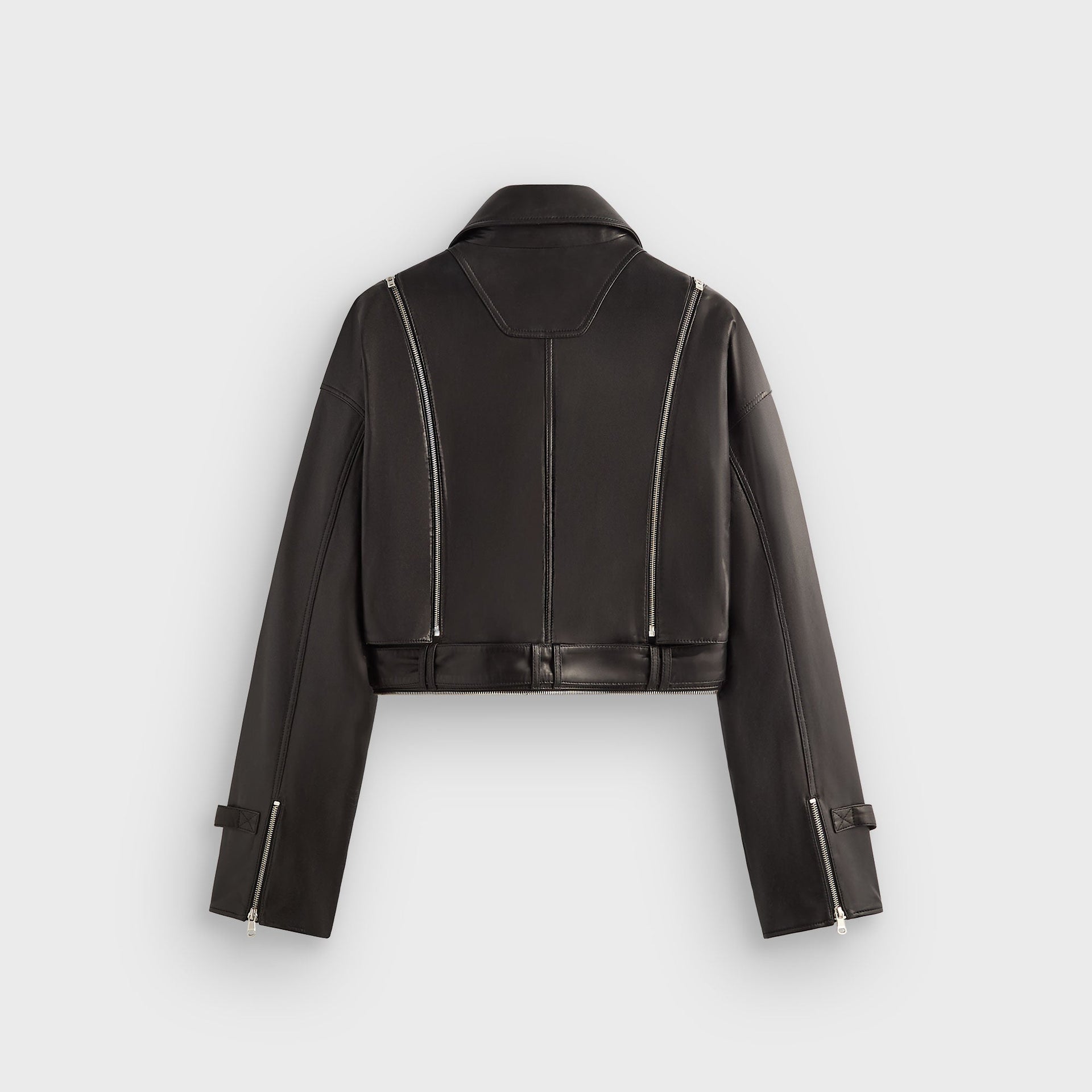 Lisa for Kith Women Hera Convertible Leather Coat - Black - PH