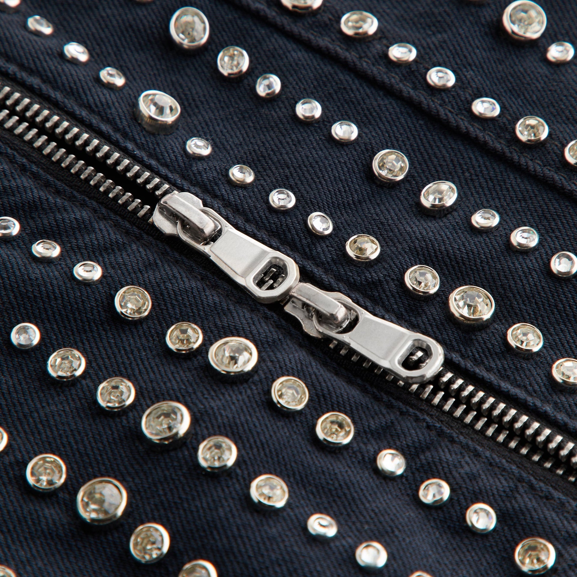 Lisa for Kith Women Deion Studded Denim Jacket - Black - PH