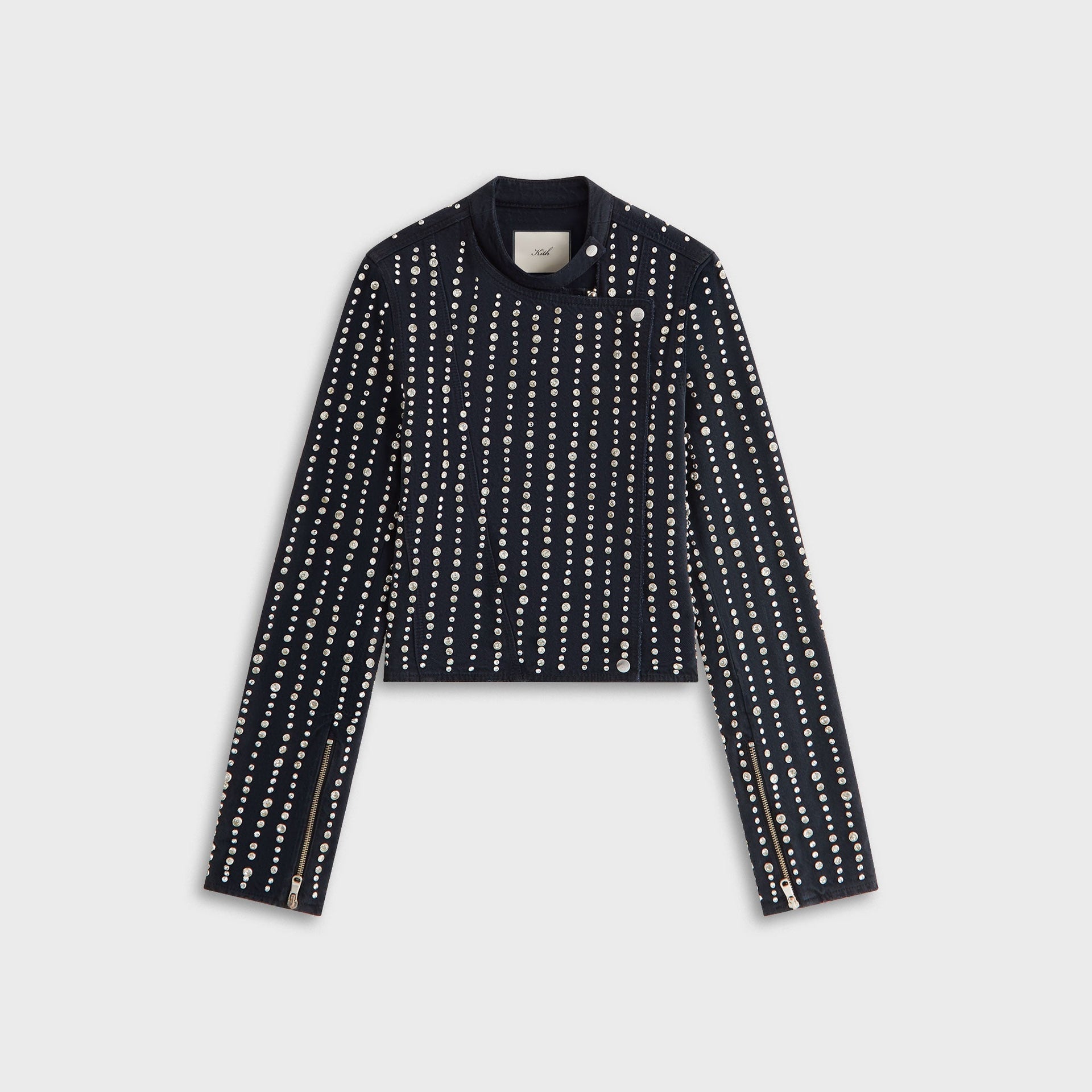 Lisa for Kith Women Deion Studded Denim Jacket - Black - PH