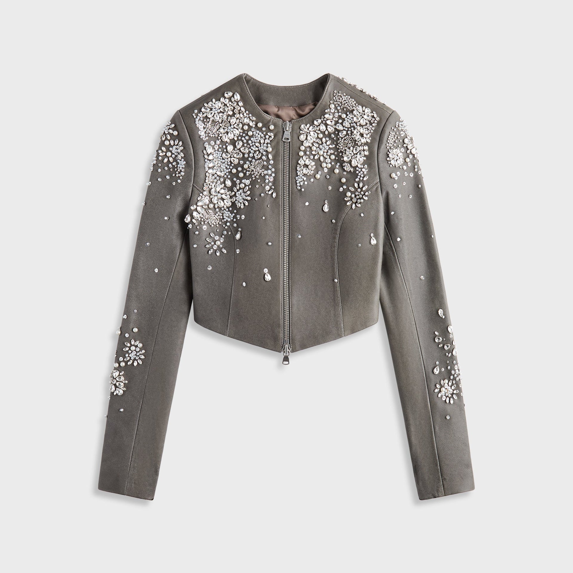 Lisa for Kith Women Brei Embellished Bolero Jacket - Tin - PH