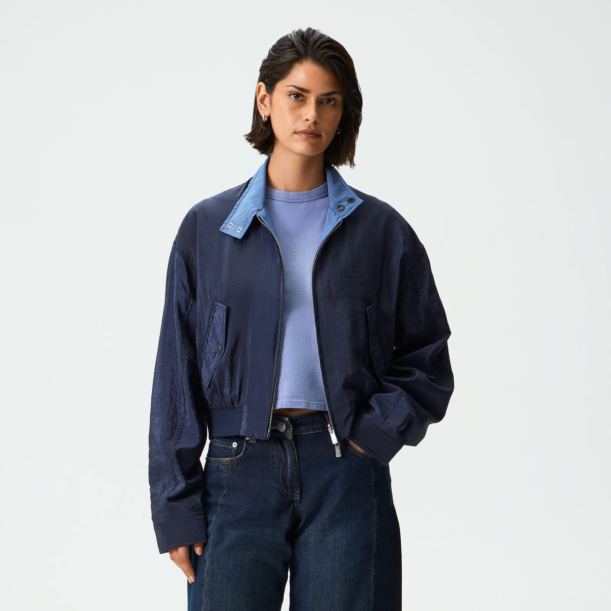 Kith Women Rogan Reversible Harrington Jacket - Placid