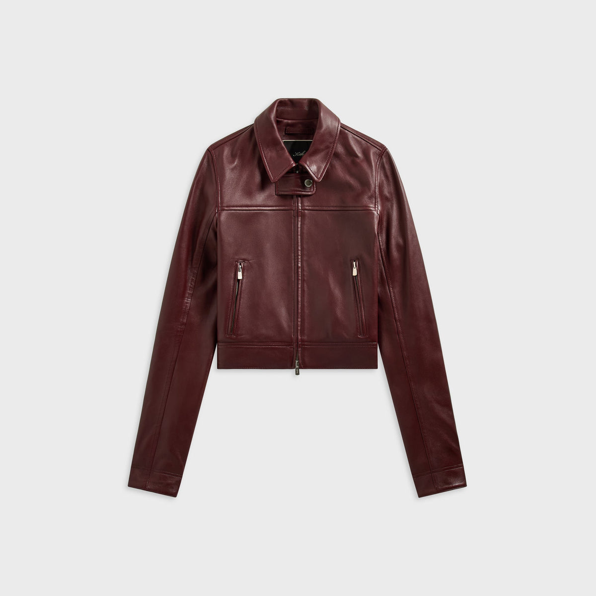 Kith Women Meika Leather Shrunken Jacket - Magma - PH