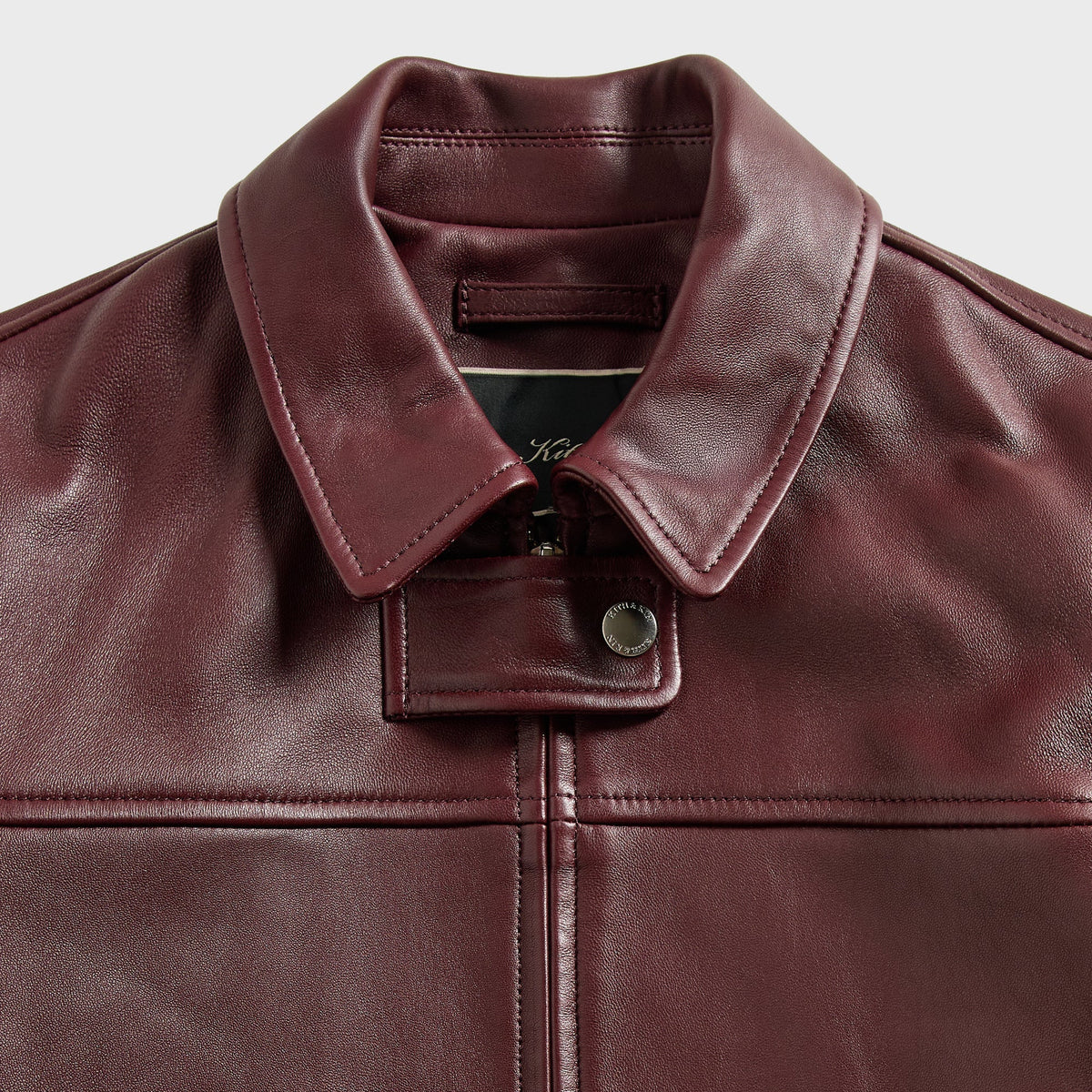 Kith Women Meika Leather Shrunken Jacket - Magma - PH