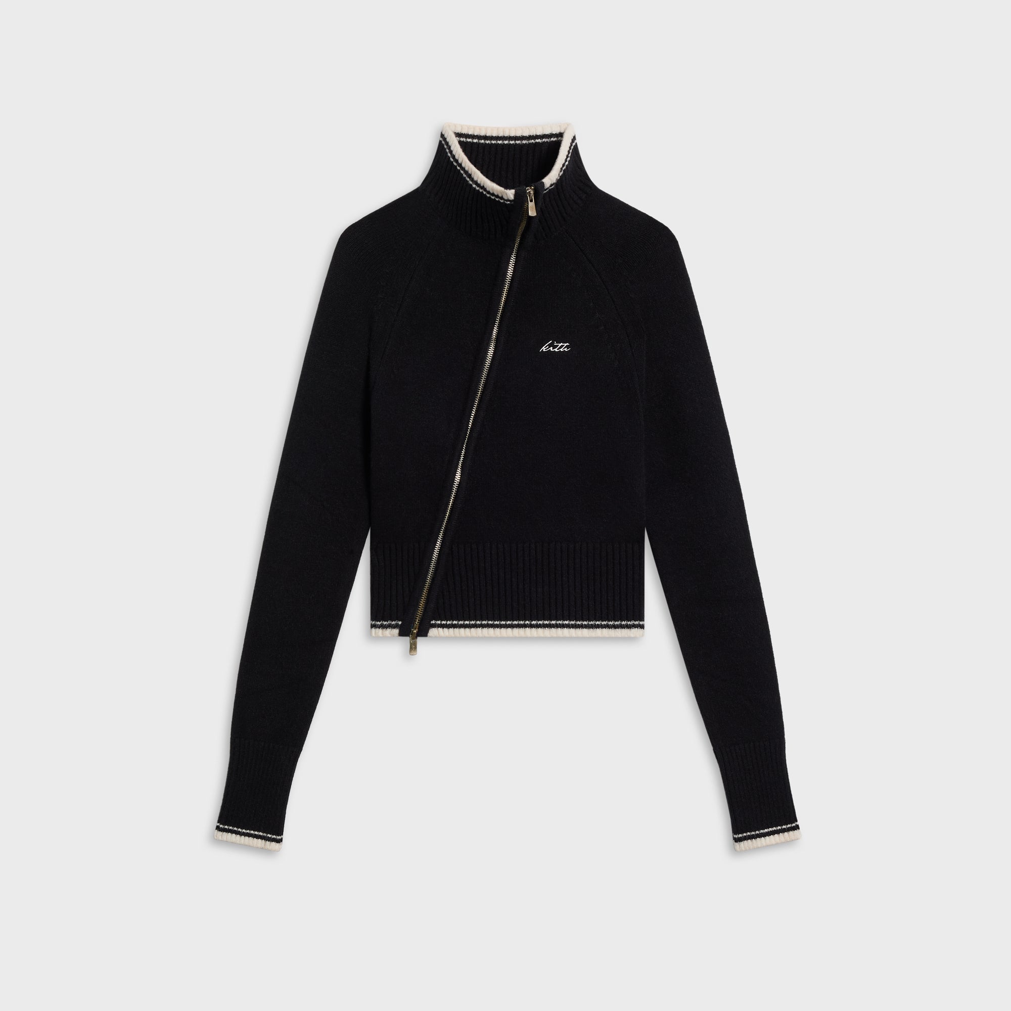 Kith Women Ina II Asymmetrical Sweater Zip - Black - PH
