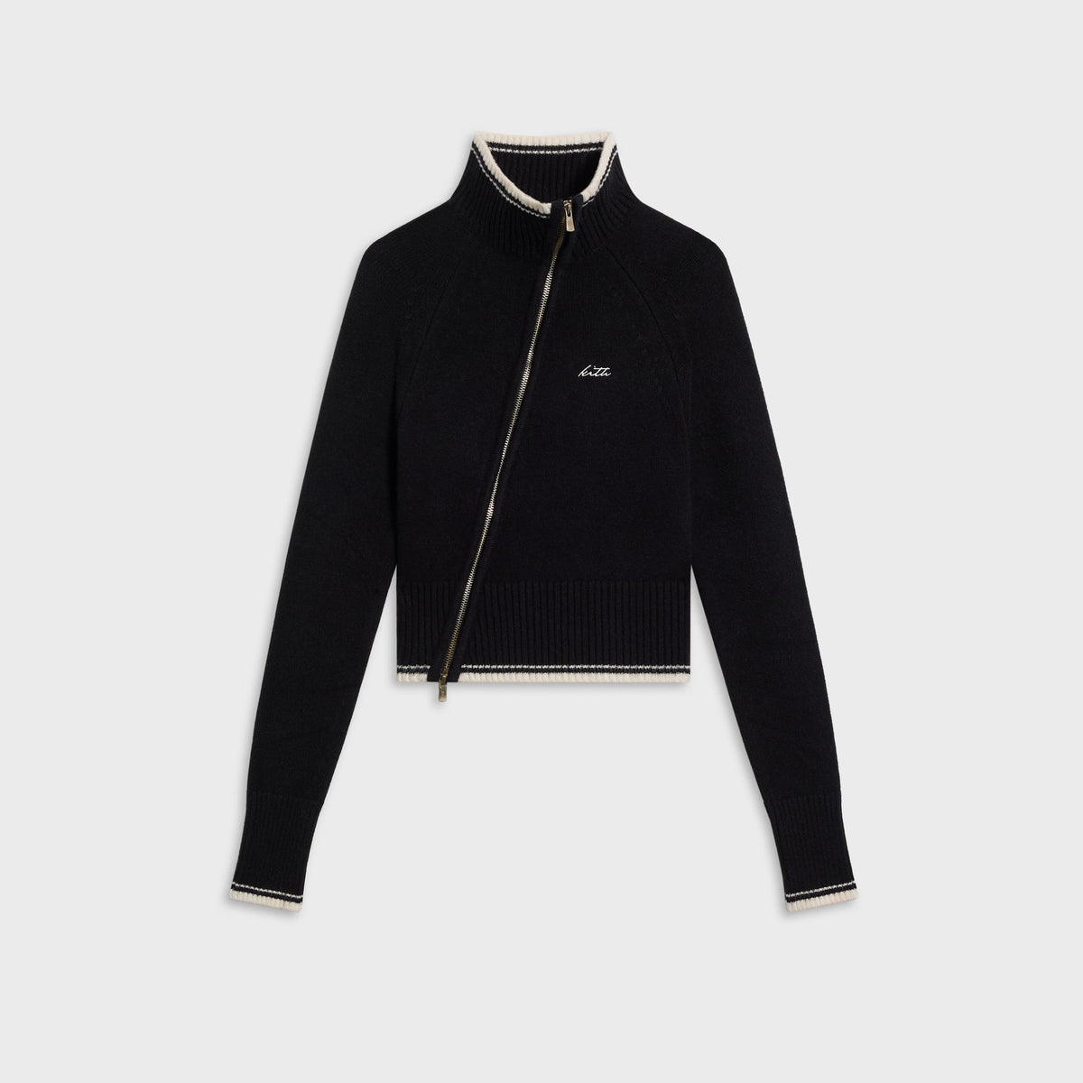 Kith Women Ina II Asymmetrical Sweater Zip - Black - PH