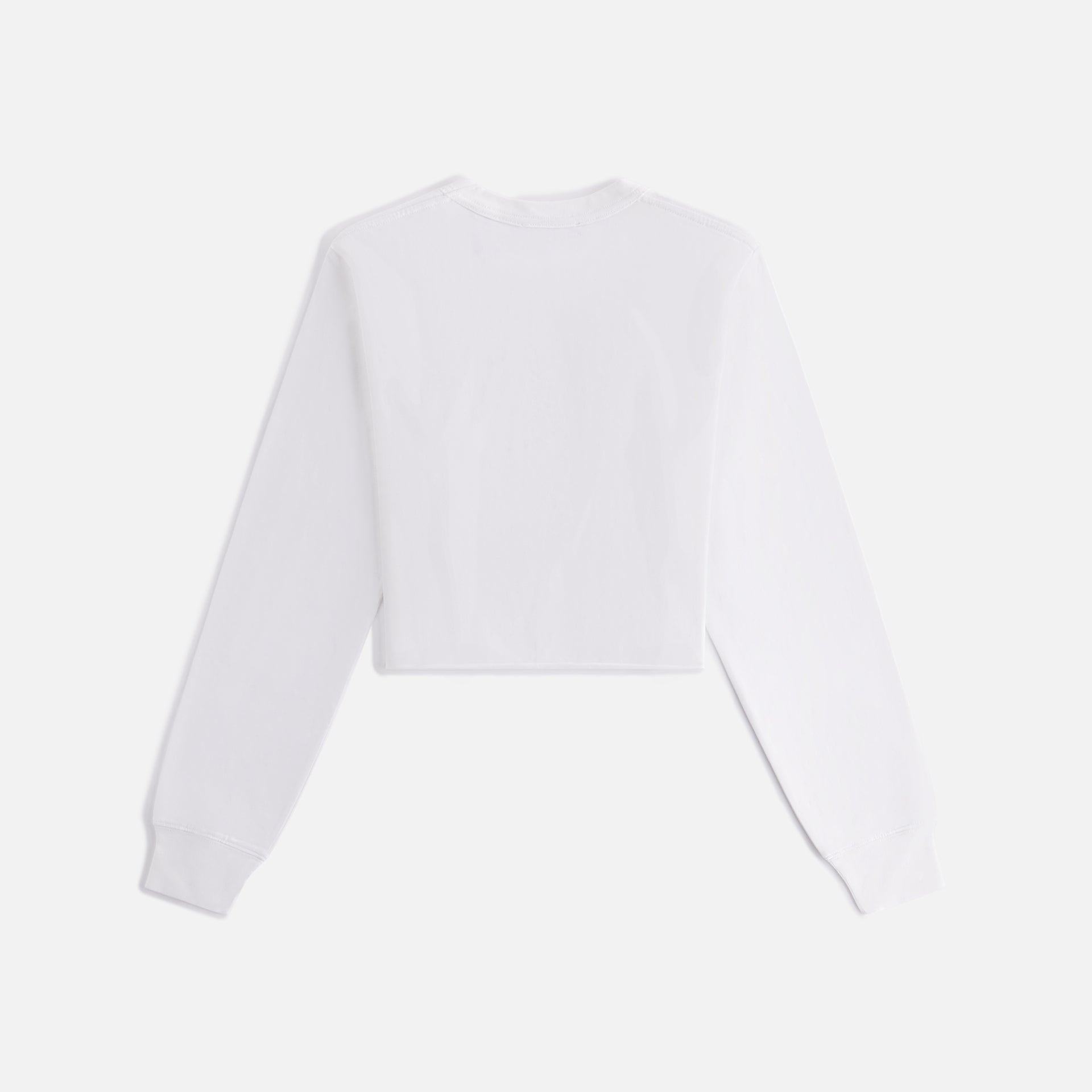 Kith Women Lucy Cropped Long Sleeve II Tee - White