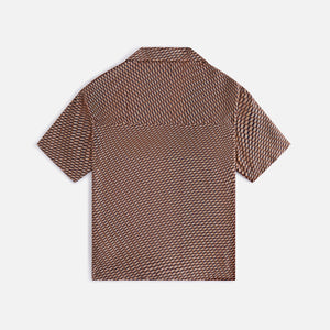 Kith Women Elena Monogram Silk Camp Shirt - Canvas