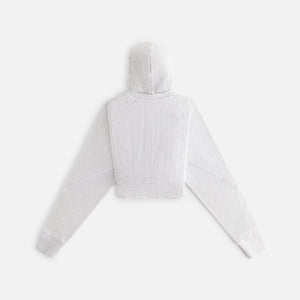 Kith Women Hillside Henley Hoodie - Light Heather Grey