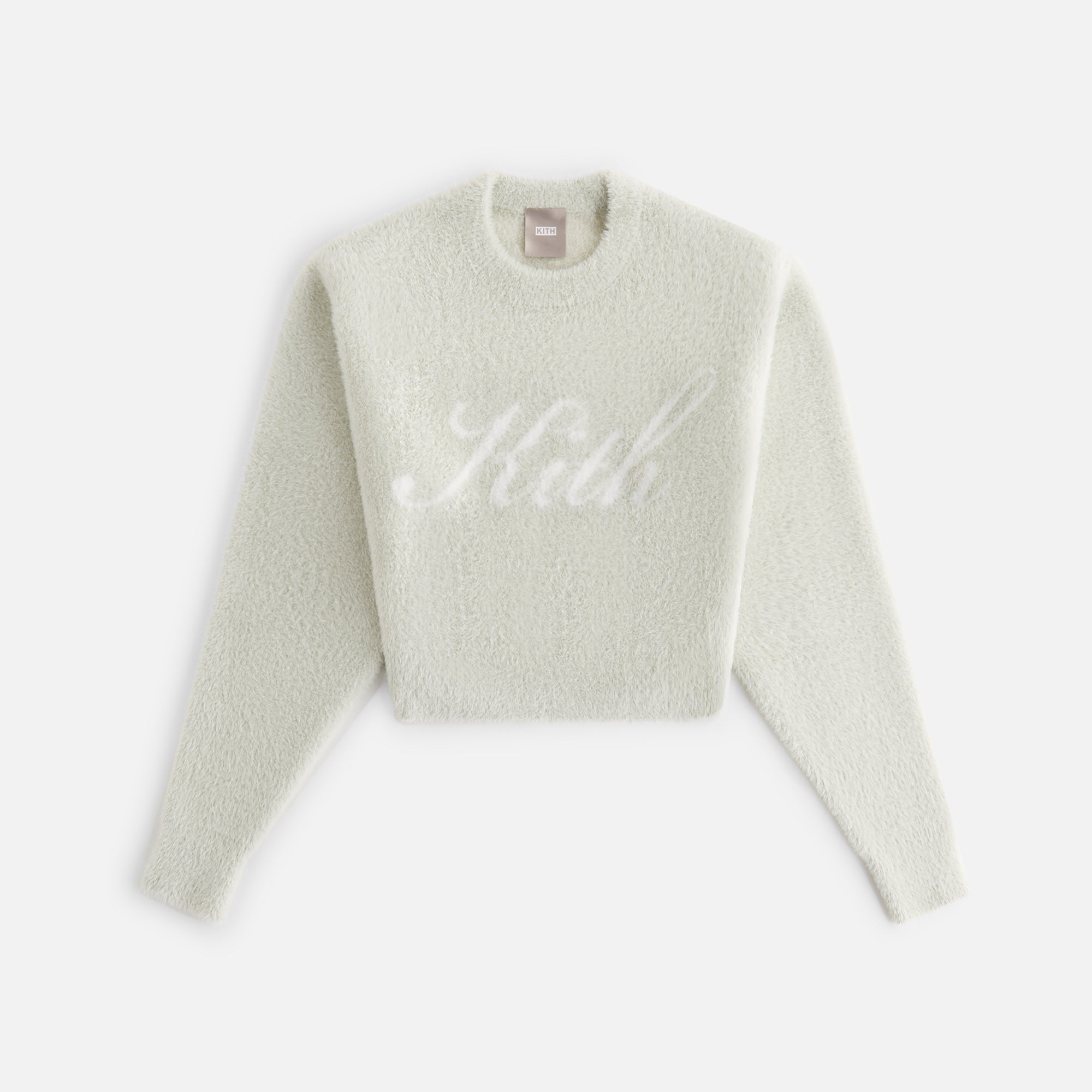 Kith Women Mica Mohair Logo Sweater - Pebble