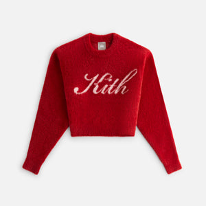 Erlebniswelt-fliegenfischenShops Women Mica Mohair Logo Sweater - Amaryllis