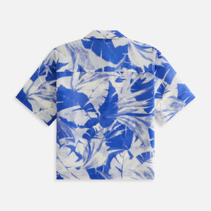 UrlfreezeShops Women Isla Palm Linen Shirt - Merlin
