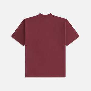 Kith Women Mock Neck Crest Vintage Tee - Magma