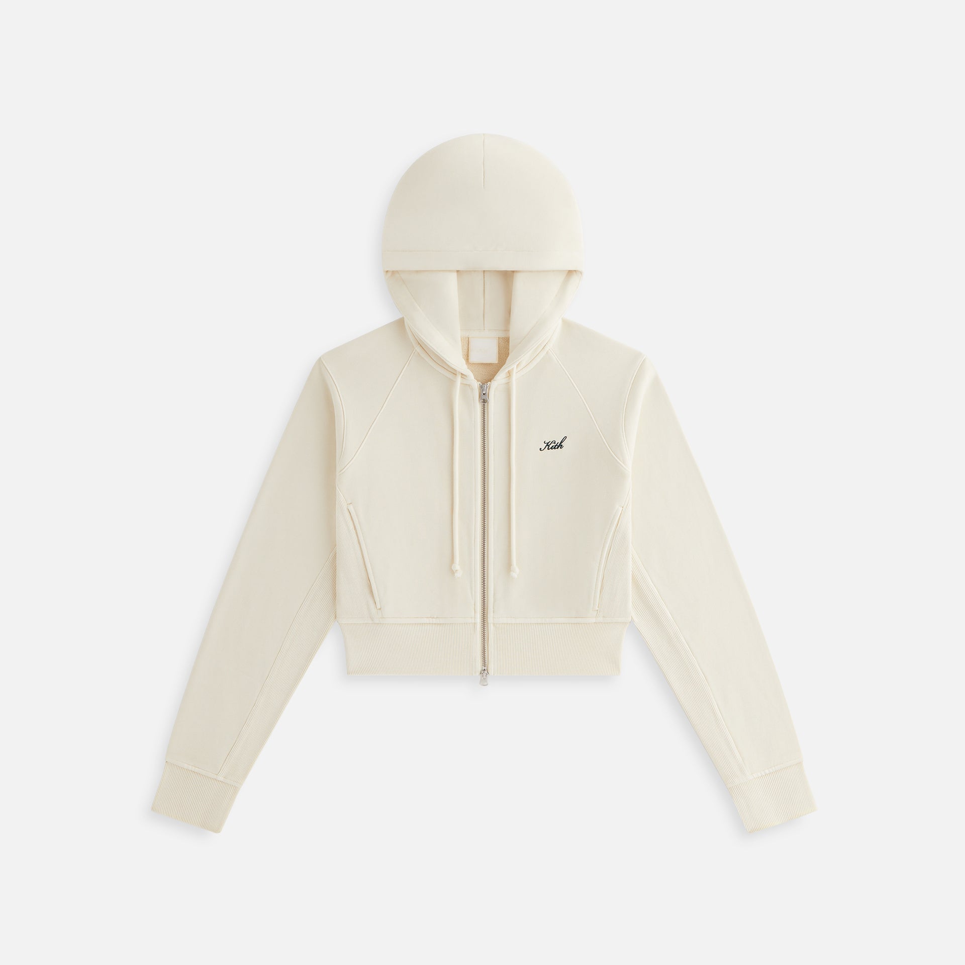 Kith Women Davin Cropped Hoodie - Waffle