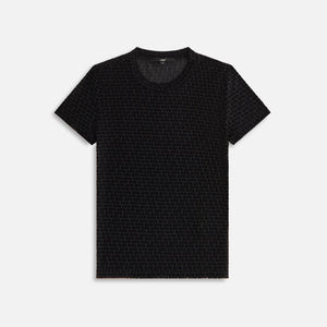 UrlfreezeShops Women Mulberry IV Monogram Mesh Tee - Black