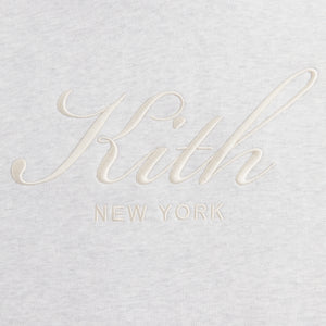 Kith Women Maverick Script Hoodie - Light Heather Grey