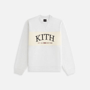 Kith Women Ashwin Panelled Crewneck - Light Heather Grey