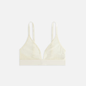 Kith Women Mesh Plunge Bralette - Muslin