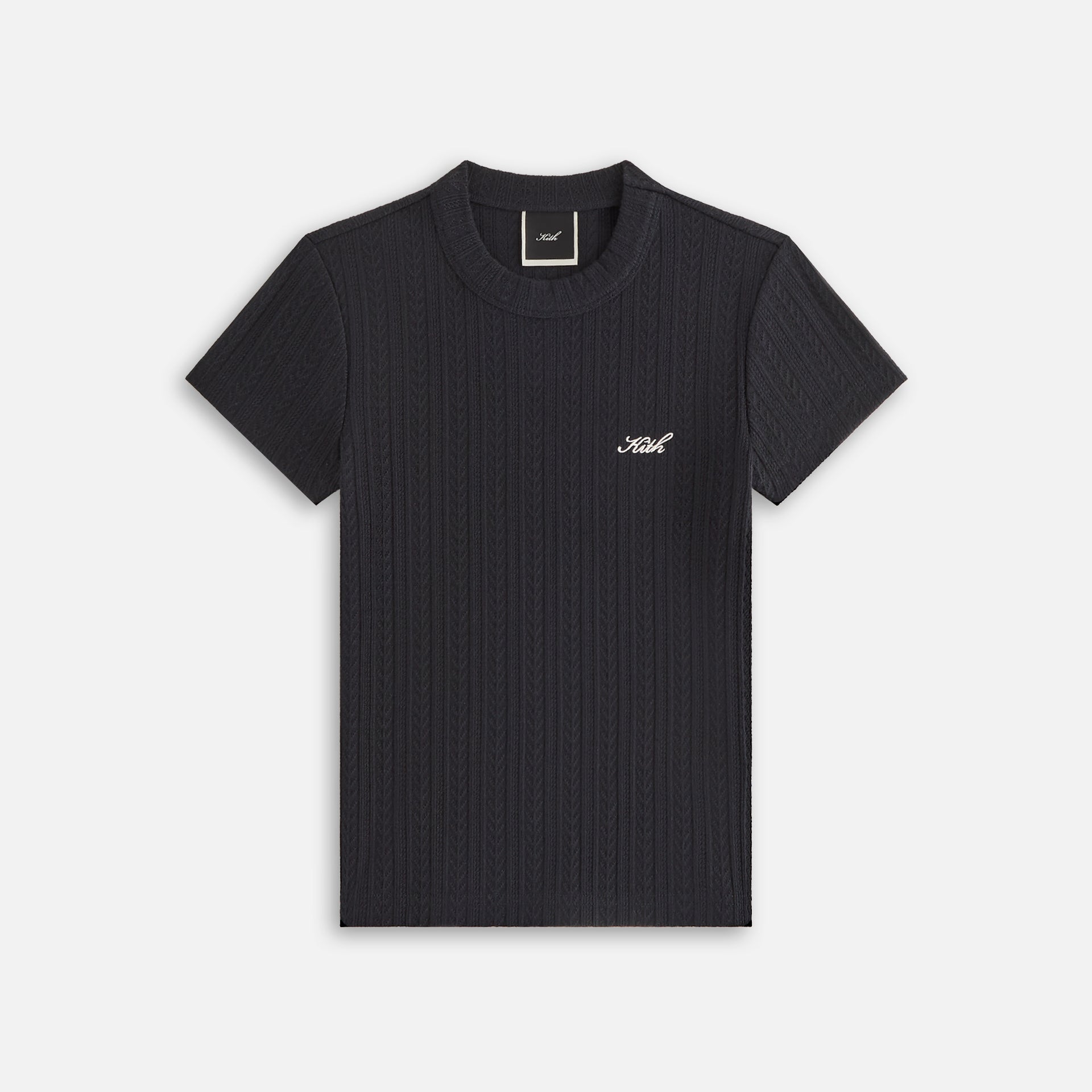 Kith Women Mulberry IV Pointelle Tee - Black