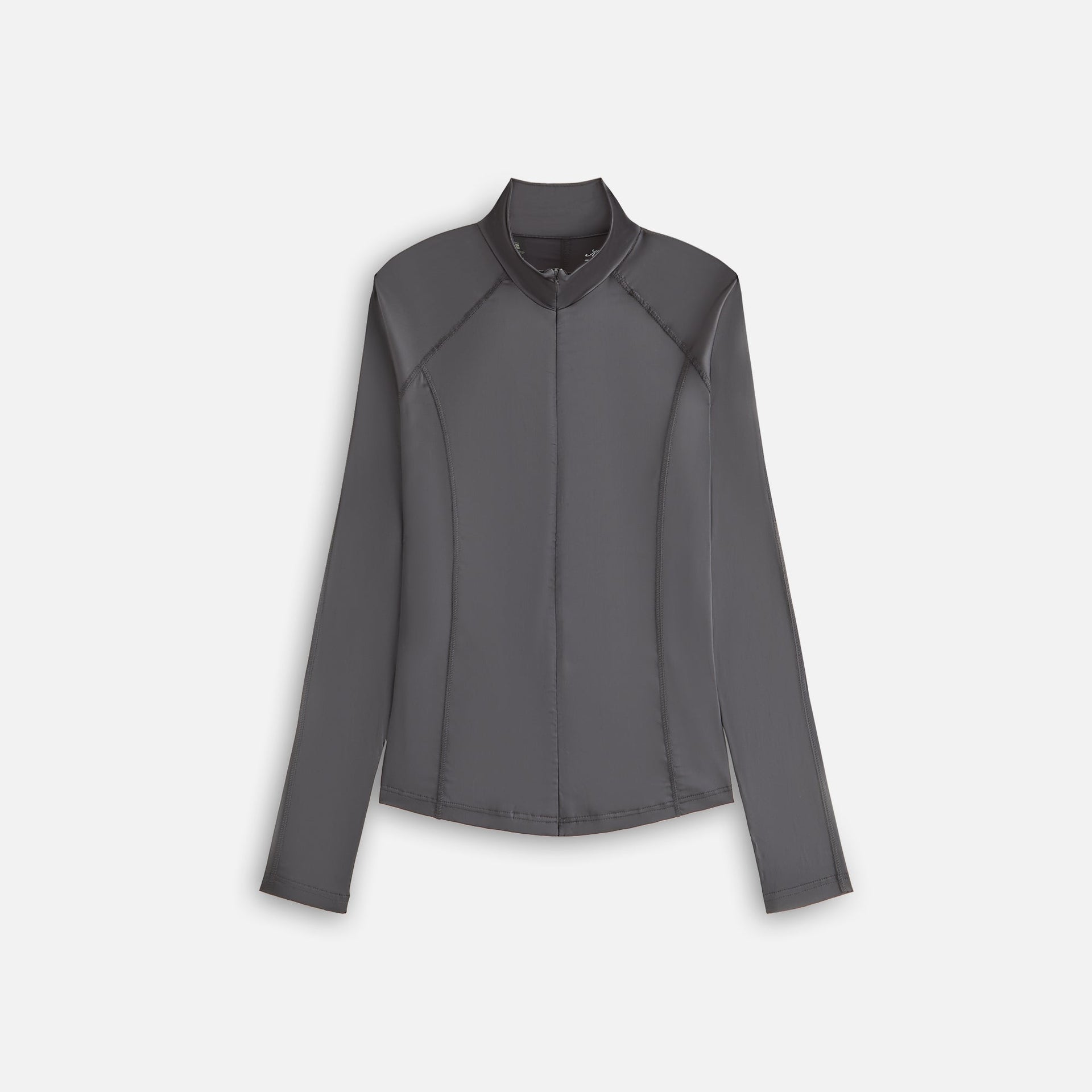 Kith Women Alida Stretch Satin Zip Top - Void PH