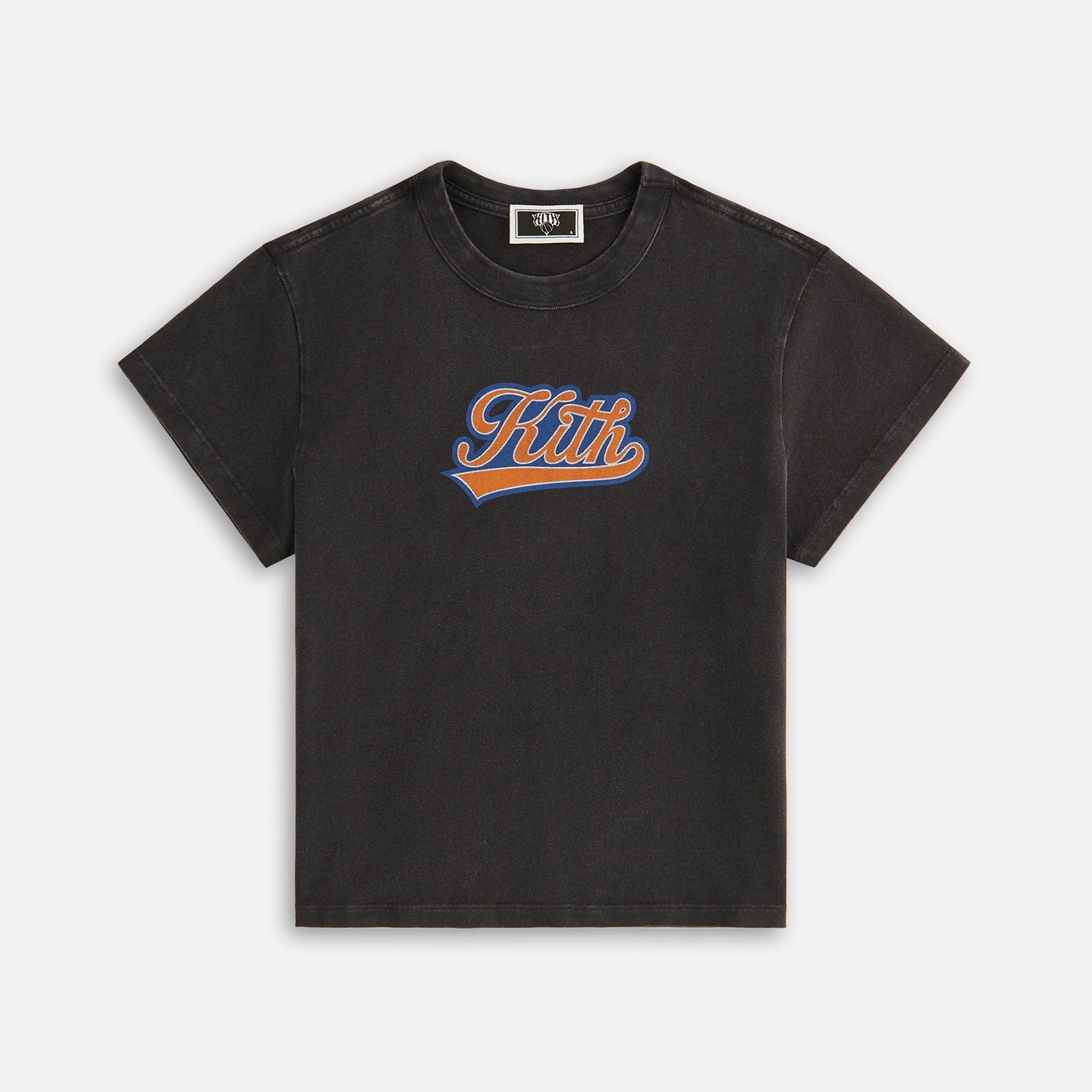 Kith Women for the New York Knicks Script Vintage Mulberry Tee - Black PH