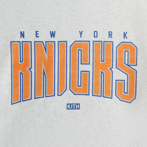 Kith Women for the New York Knicks Arc Mockneck Tee - Light Healther Grey PH