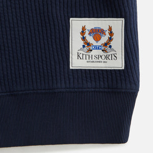 Kith Women for the New York Knicks Striped Interlock Turtleneck - Nocturnal