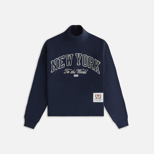 Kith Women for the New York Knicks Striped Interlock Turtleneck - Nocturnal PH