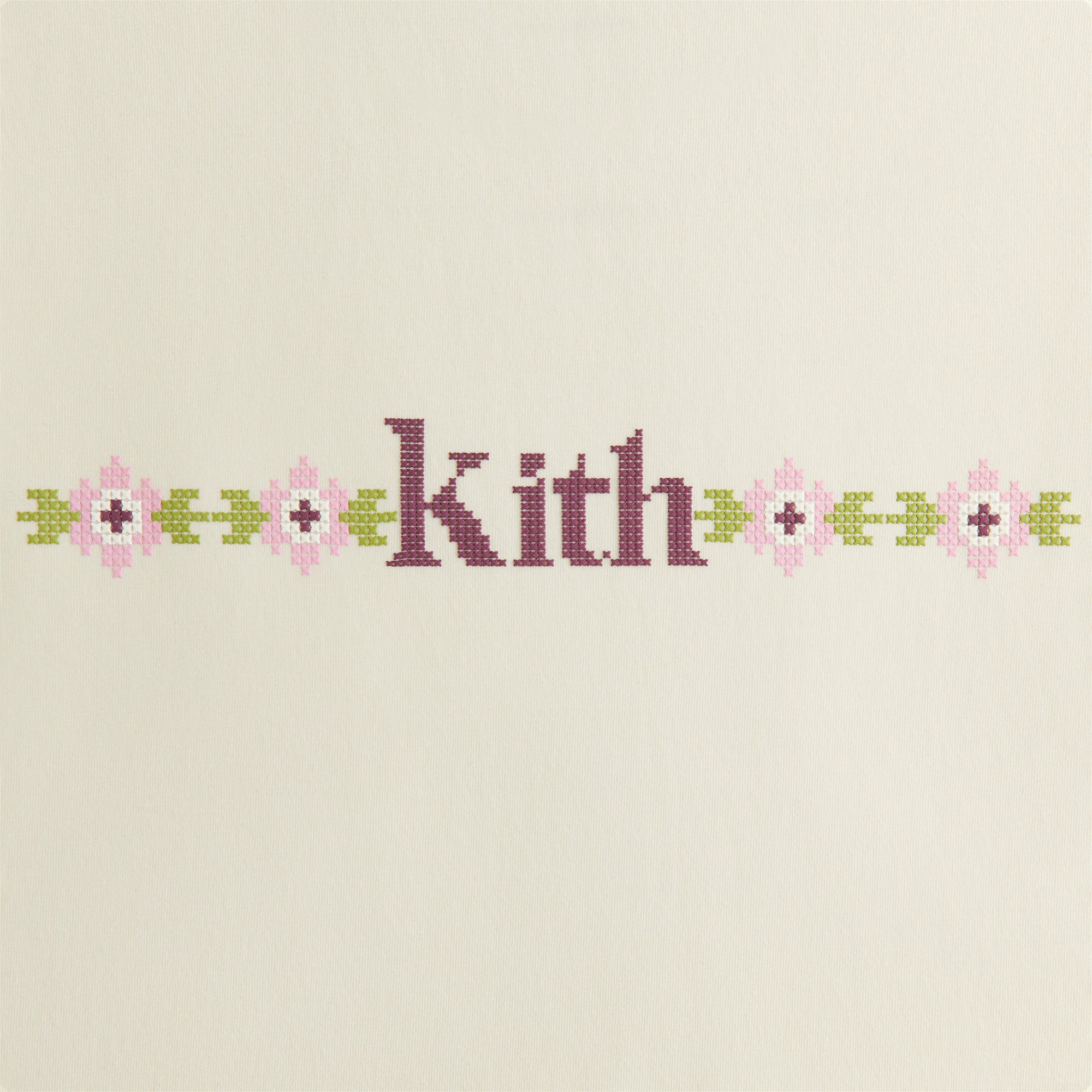 Kith Women Mulberry Needlepoint Vintage Tee - Sandrift Kith Women Mulberry Needlepoint Vintage Tee - Sandrift