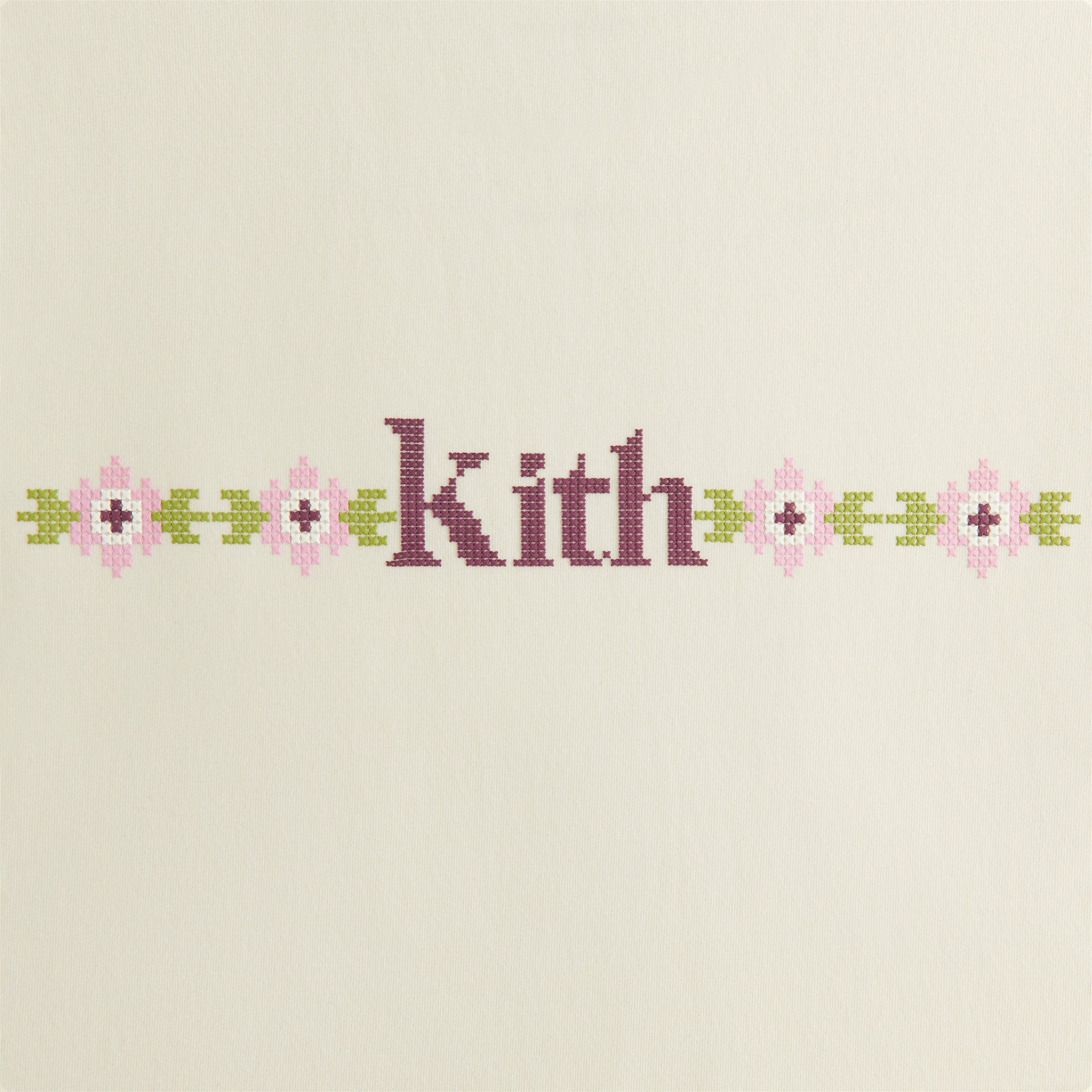 Kith Women Mulberry Needlepoint Vintage Tee - Sandrift