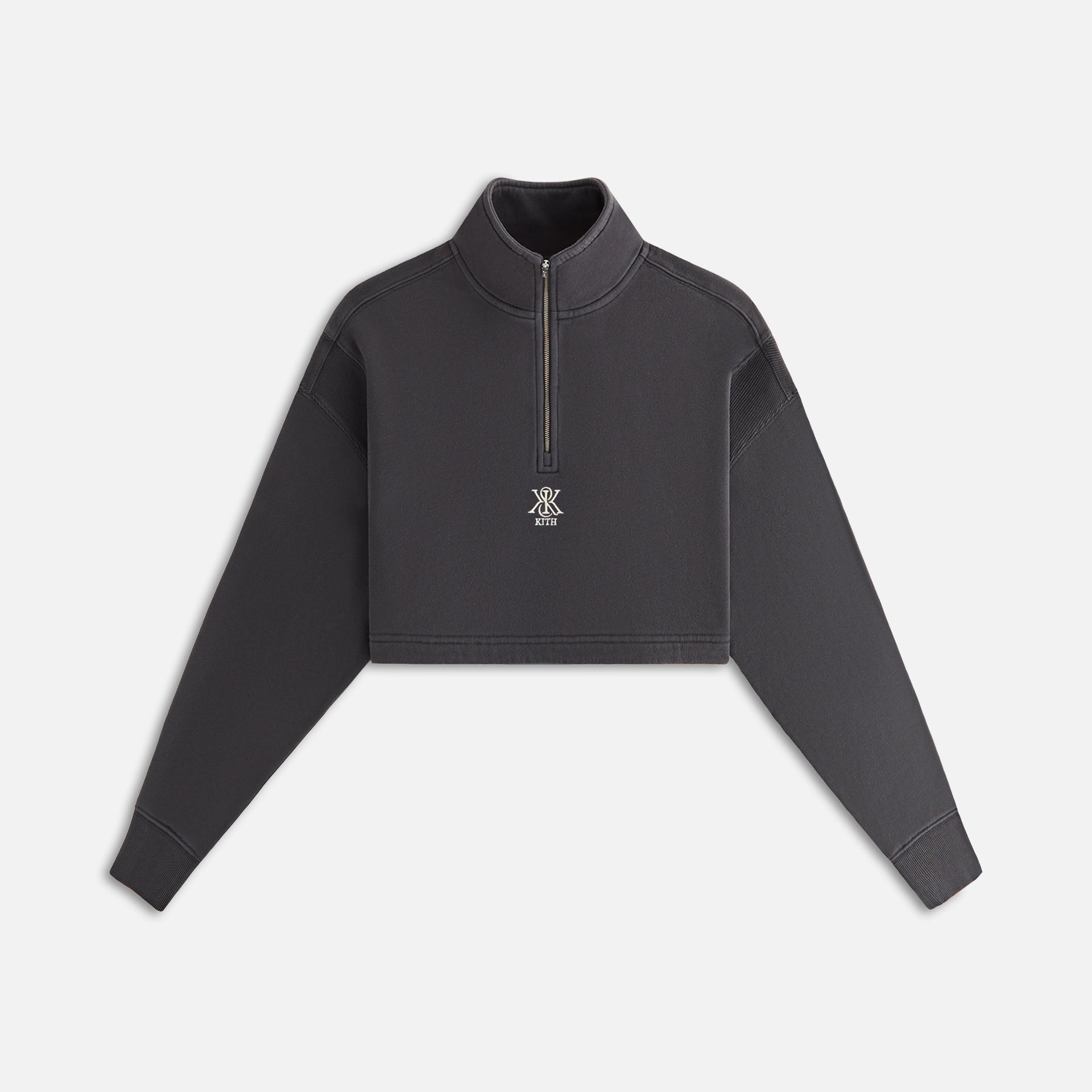 Kith Women Vesper Sueded Quarter Zip - Gotham