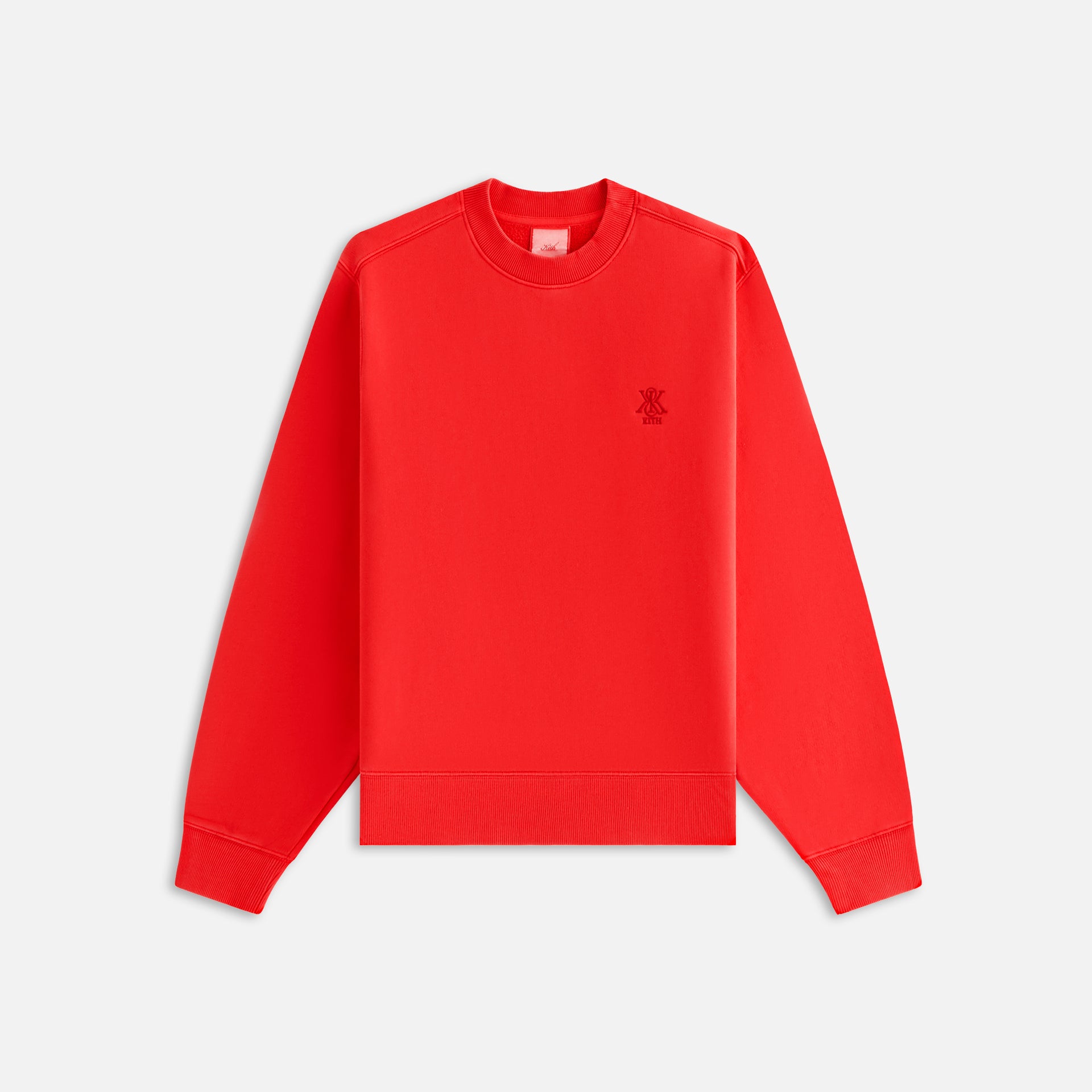 Kith Women Asher Crest Crewneck - Cinnabar