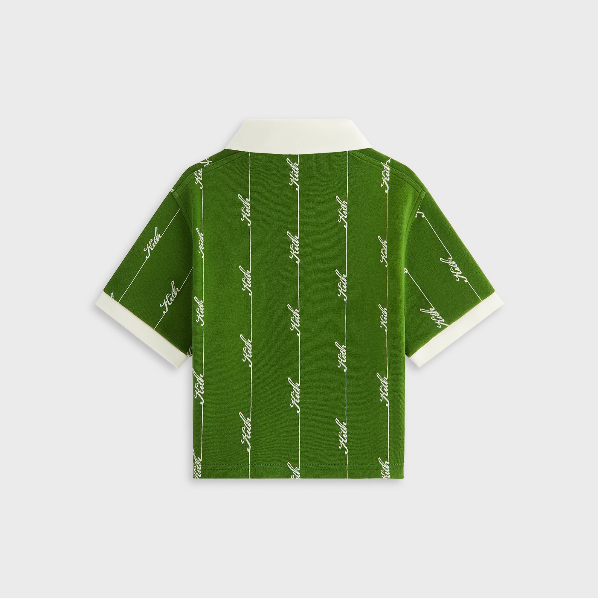 【完売品最終値下げ】Kith Taylen Pique Logo Knit Kith Women Taylen Pique Logo Knit Polo - Turf