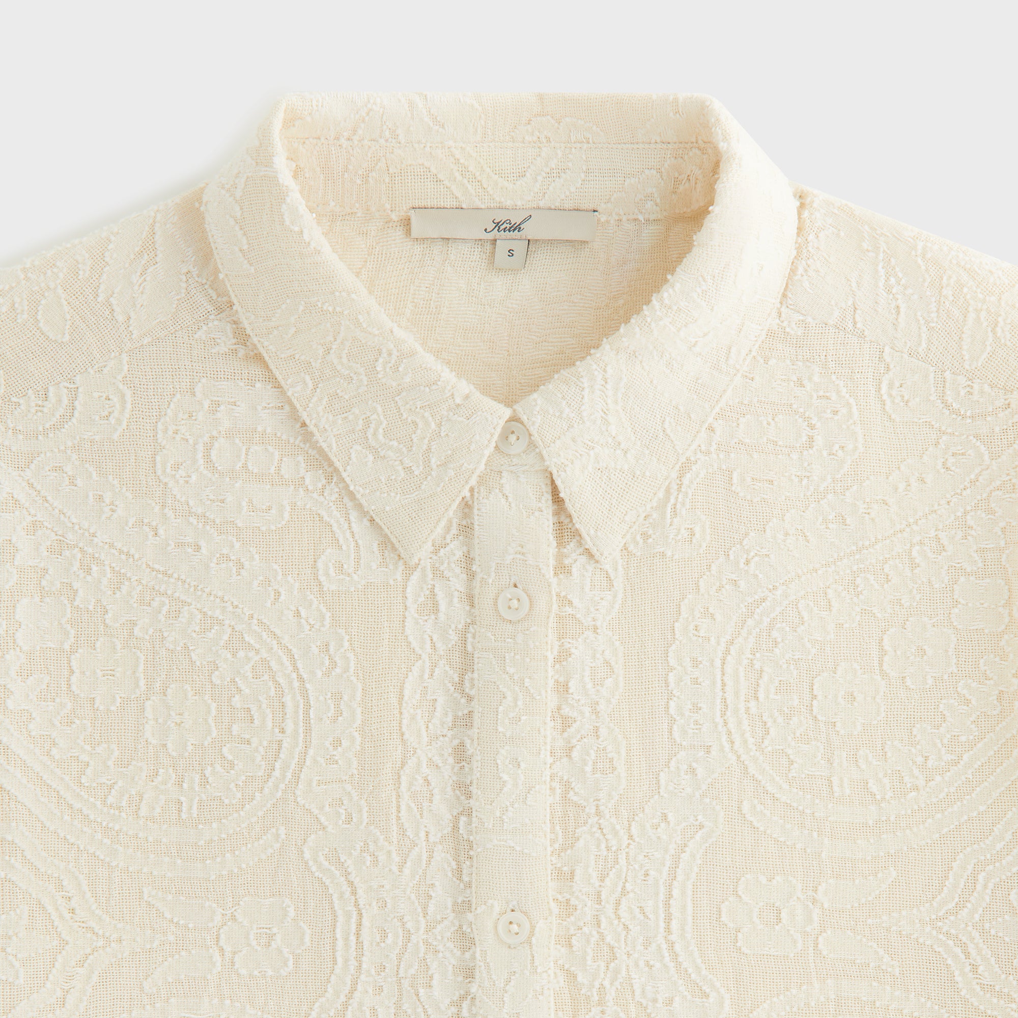 送料関税込み KITH NYC Mari Paisley Gauze Shirt Kith Women Mari Paisley Gauze Shirt - Waffle