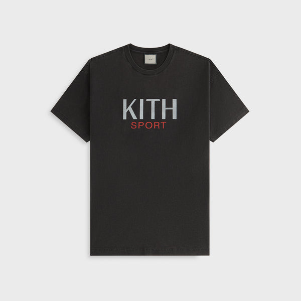★24SS 最新作★Kith Hoops Tee Kith Kids Kith Hoops Vintage Tee Black 4T Cotton T-Shirt