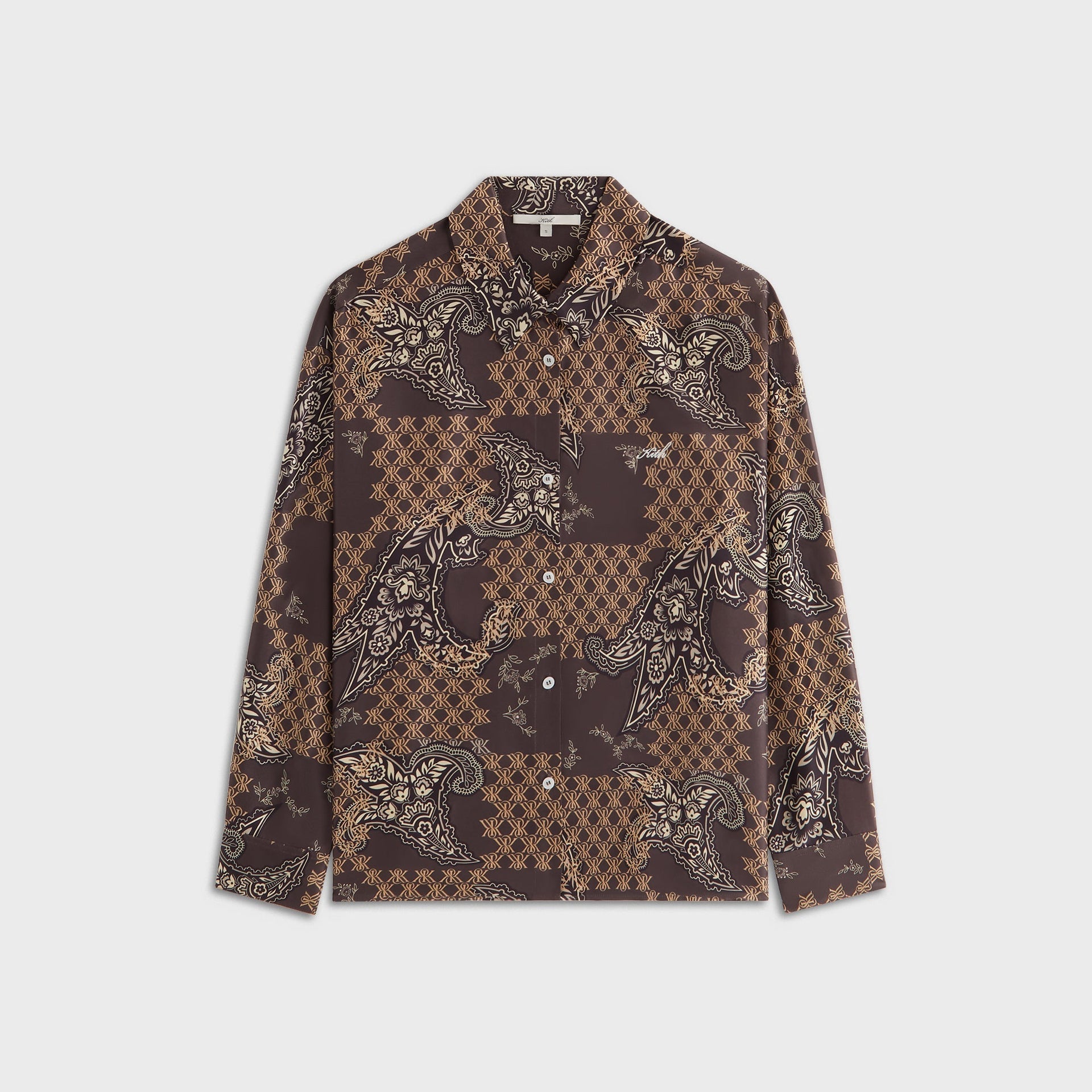 Kith Women Siena Crest Paisley Shirt - Brew PH