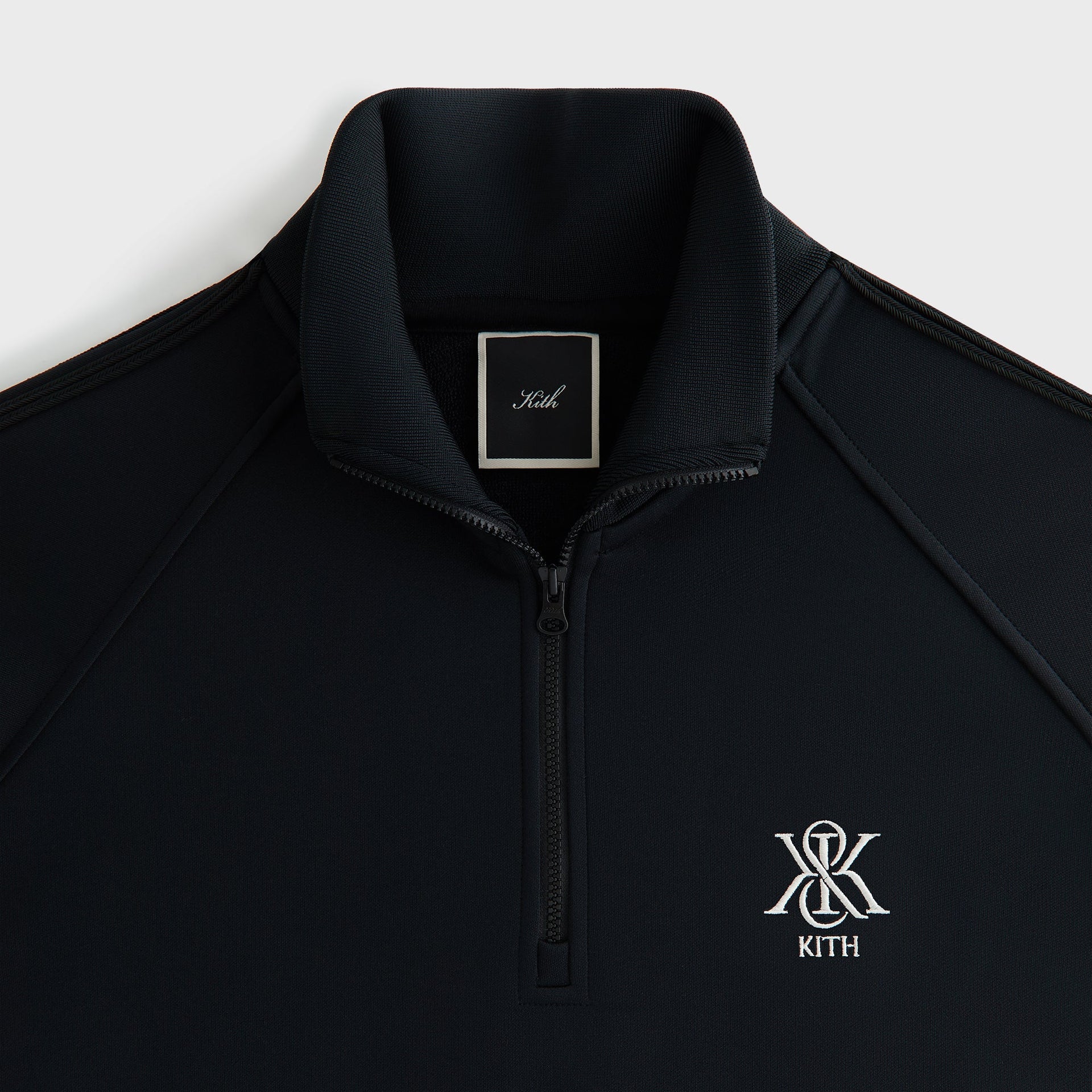 Kith Women Everly Tricot Track Quarter Zip - Black - PH
