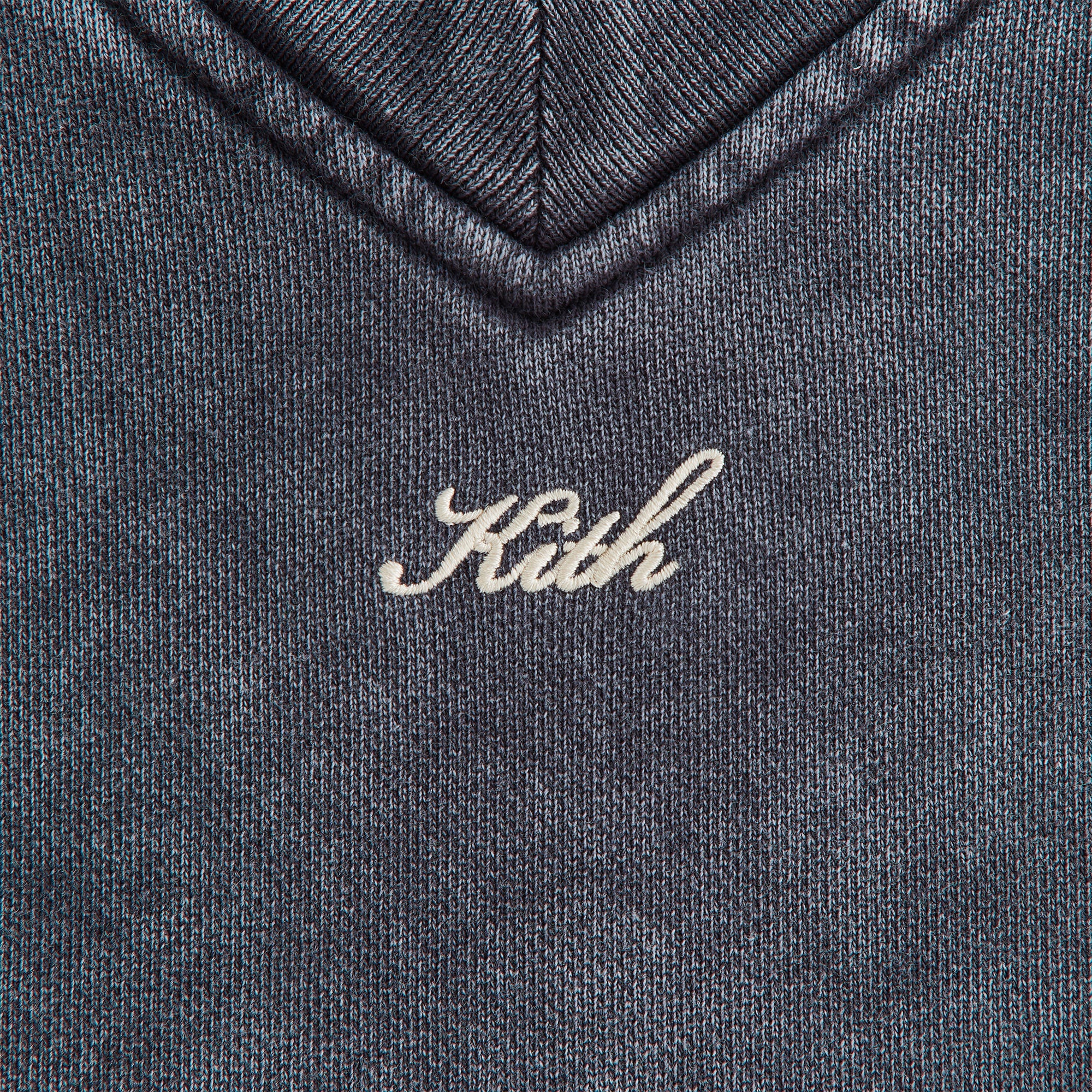 Kith Women Verity Cropped V-Neck Long Sleeve - Overcast