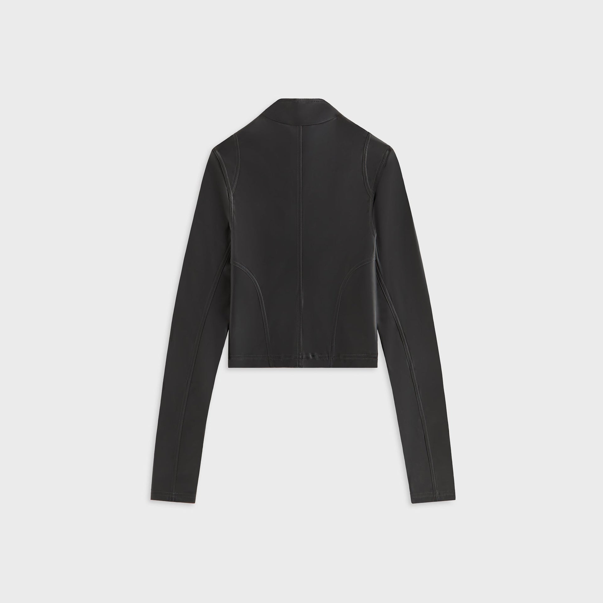Kith Women Nita Faux Leather Zip Long Sleeve - Black - PH