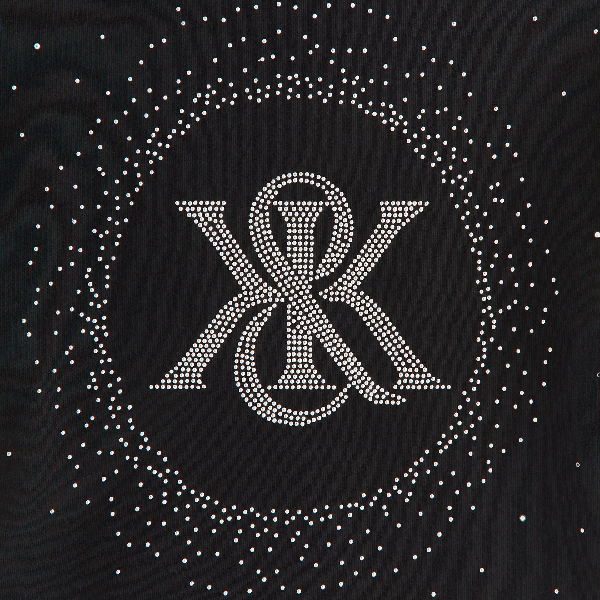 Kith Women Mulberry Vintage Studded Crest Tee - Black