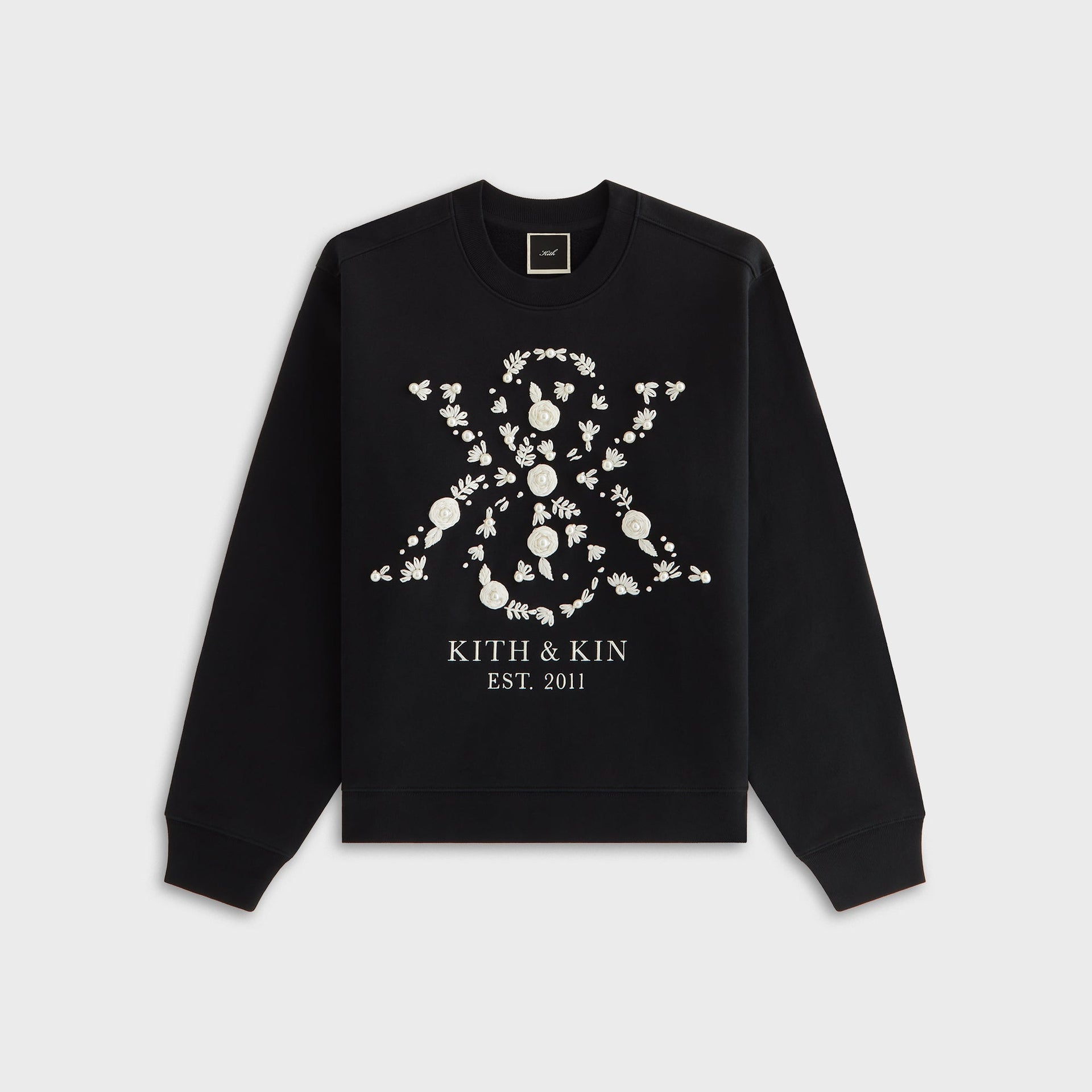 Kith Women Ashwin Pearl Crest Crewneck - Black - PH