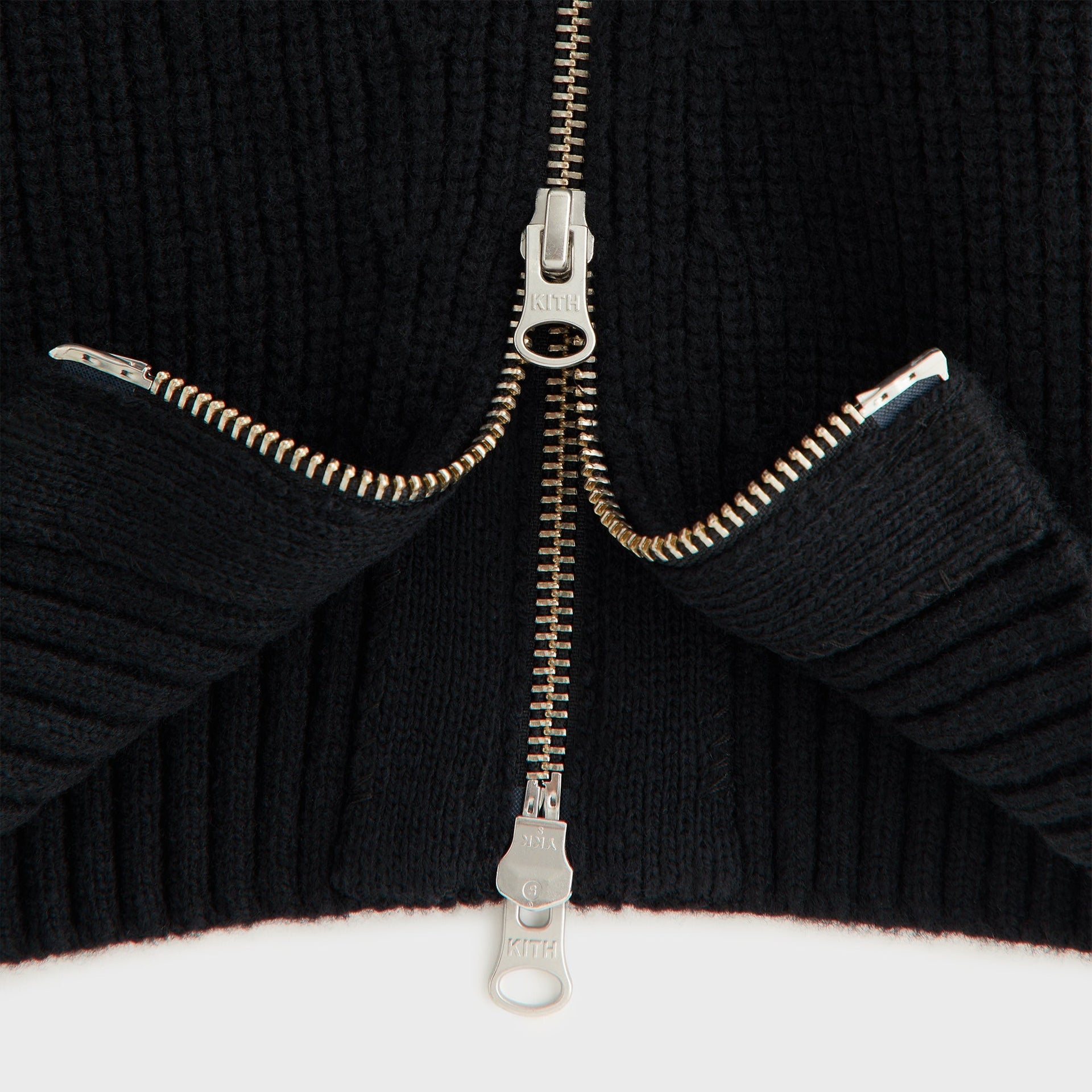 Kith Women Juni Zipper Sweater Hoodie - Black - PH