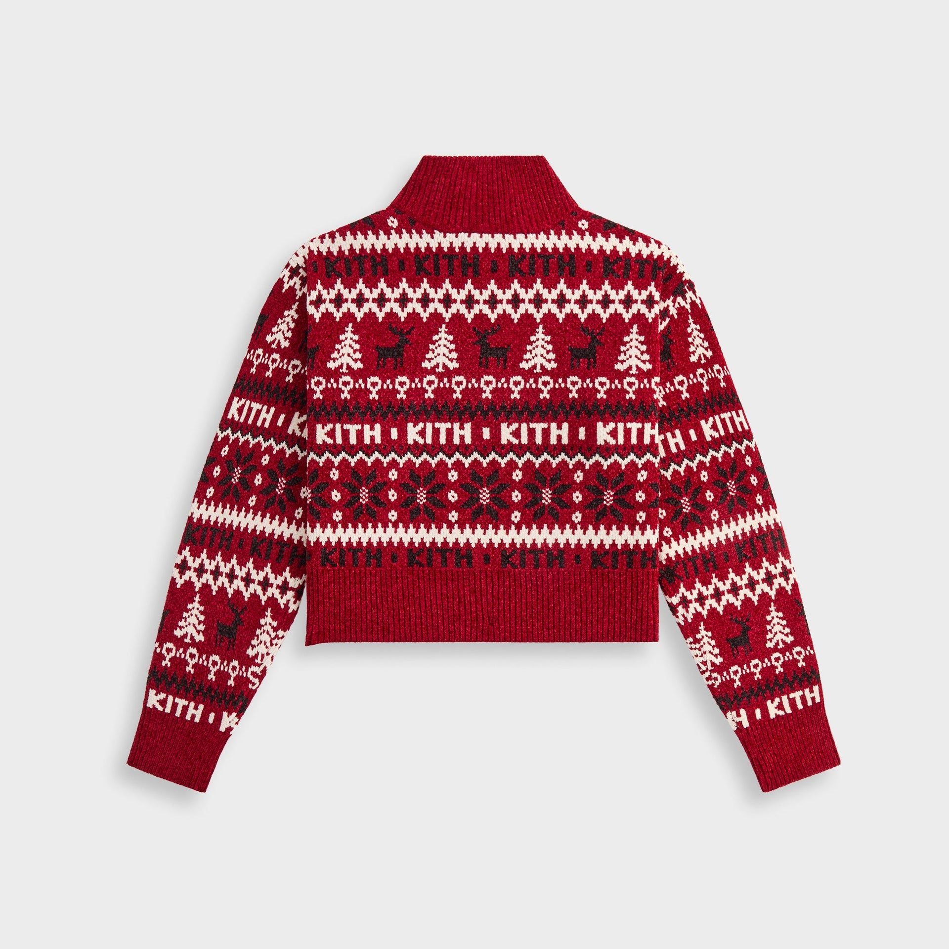 Kithmas Women Hunter II Chenille Fair Isle Quarter Zip - Allure