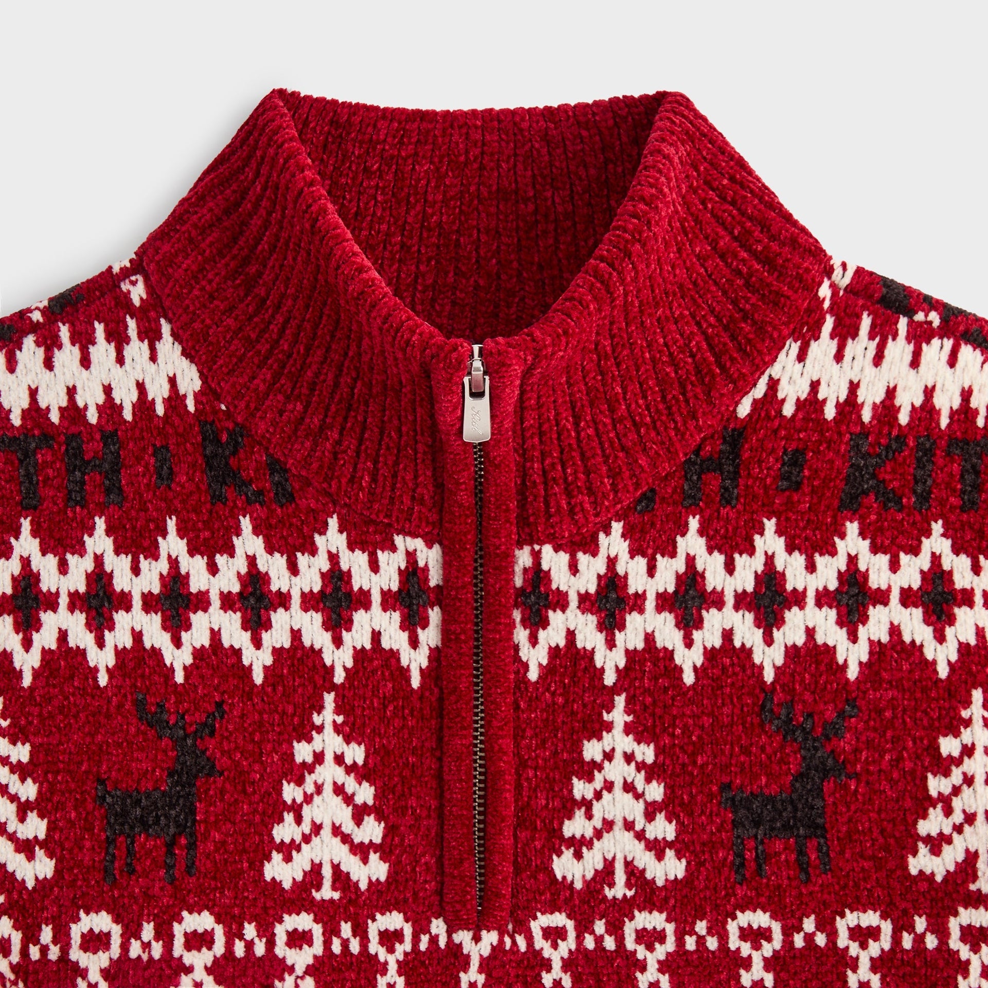 Kithmas Women Hunter II Chenille Fair Isle Quarter Zip - Allure - PH