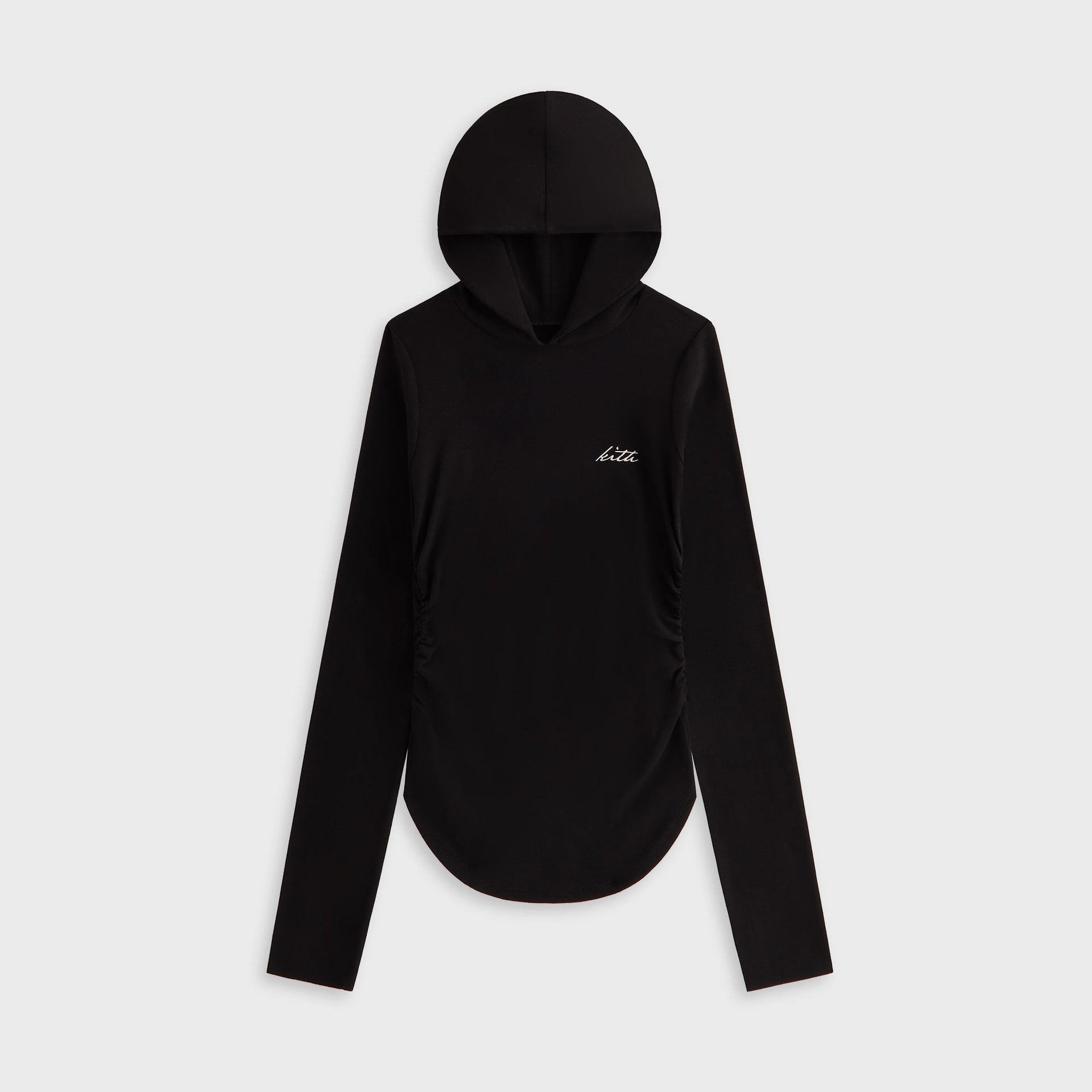 Lisa for Kith Women Sofi Ruched Hoodie - Black - PH